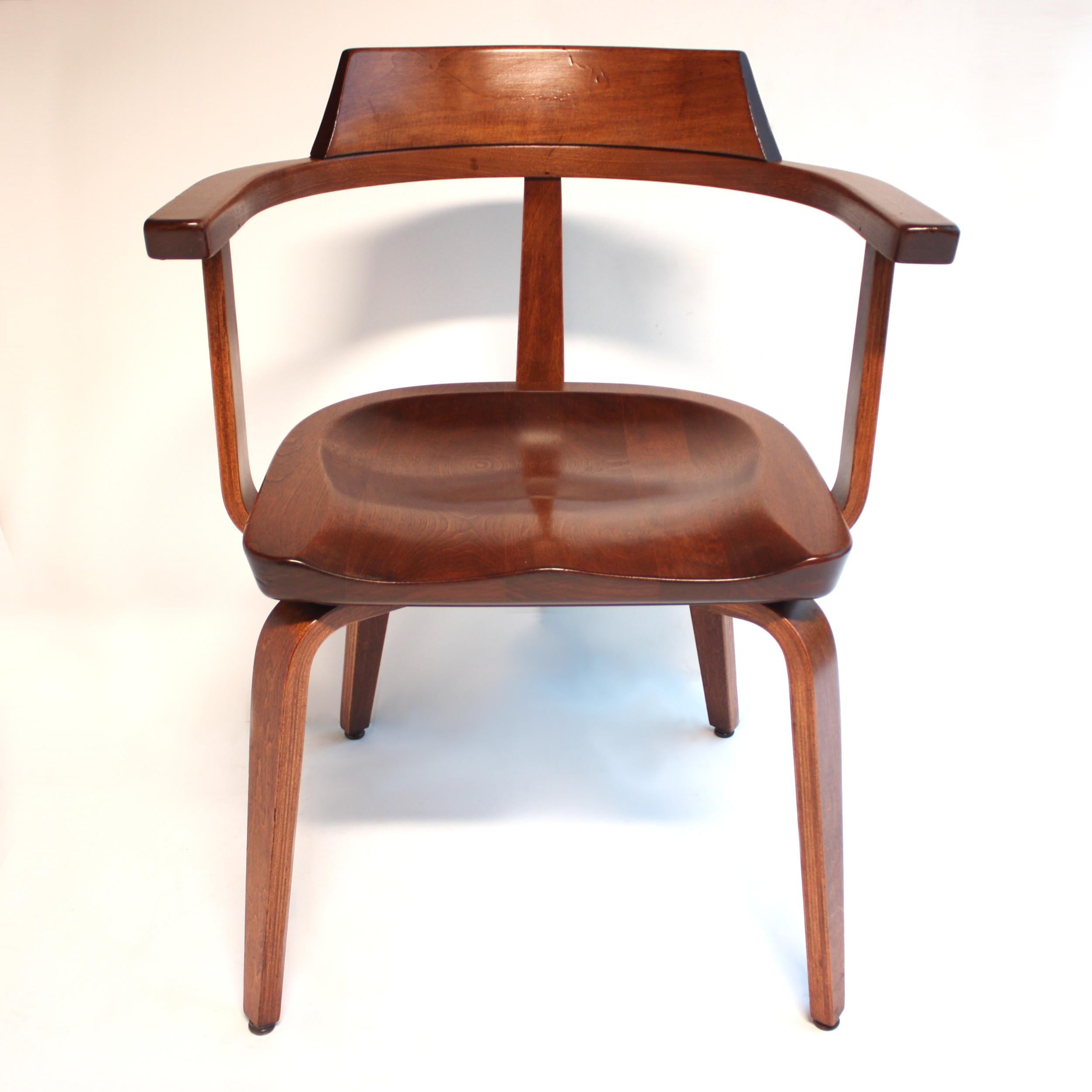 Mid-Century Modern W199 Bent-Wood Chairs by Walter Gropius for Thonet Bauhaus 3
