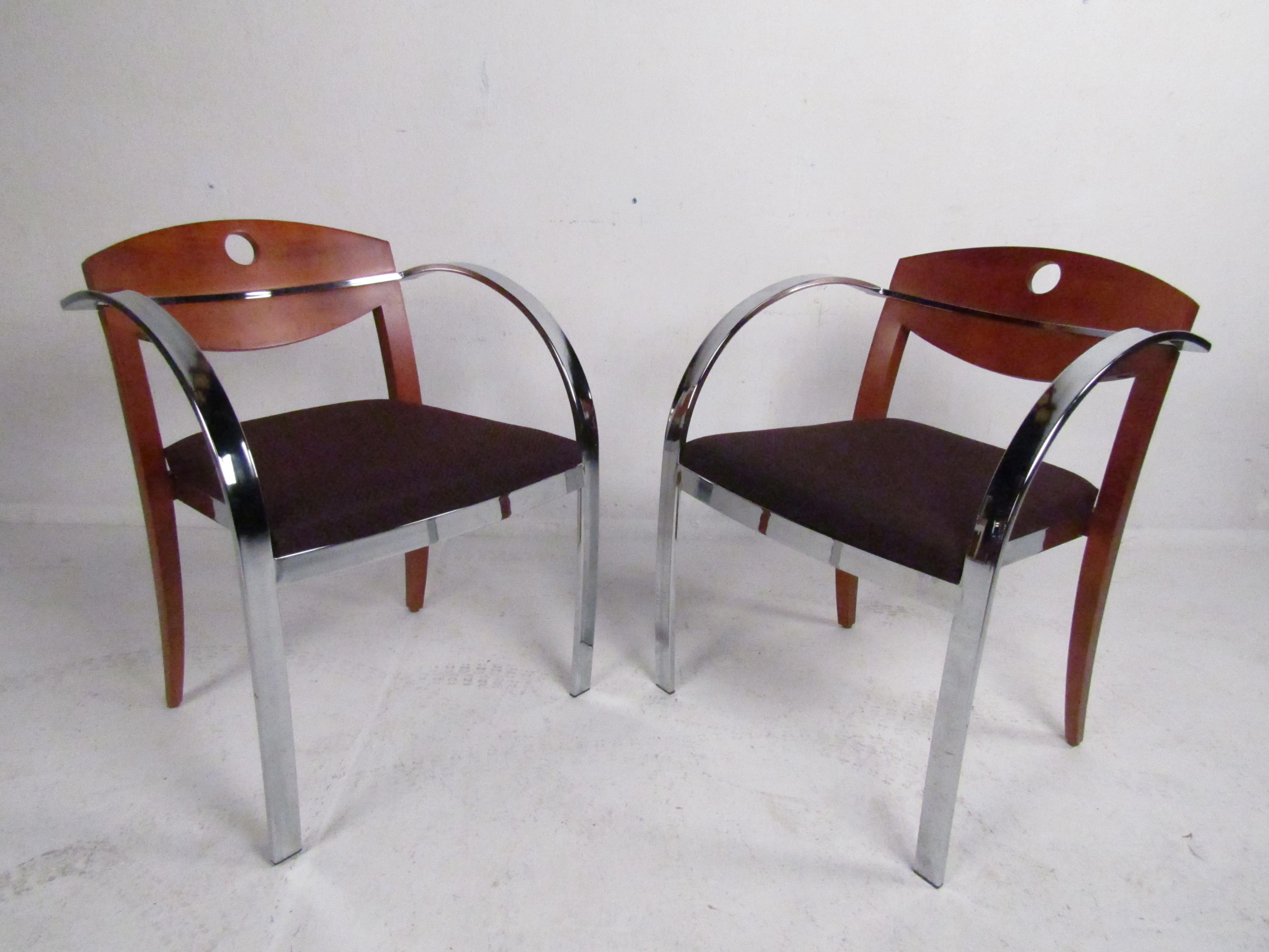 Fin du 20e siècle Rare ensemble de chaises à manger Paoli du milieu du siècle dernier en vente