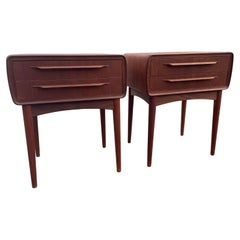 Rare Set of Night Stands by Johannes Andersen, Danish Mid-Century Modern, 1960s