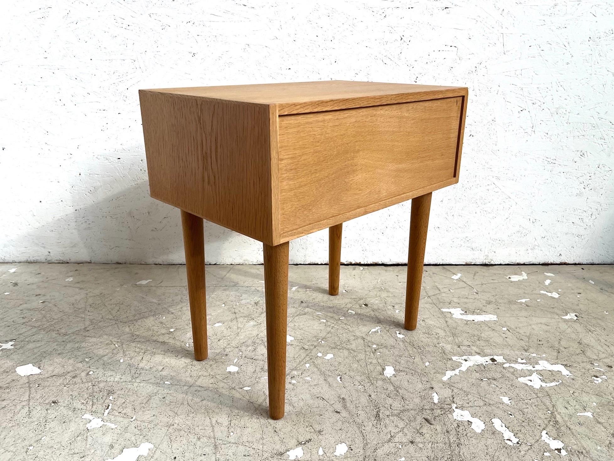 Mid-Century Modern Rare set of original well preserved Poul Volther oak nightstands from the 1960´s For Sale