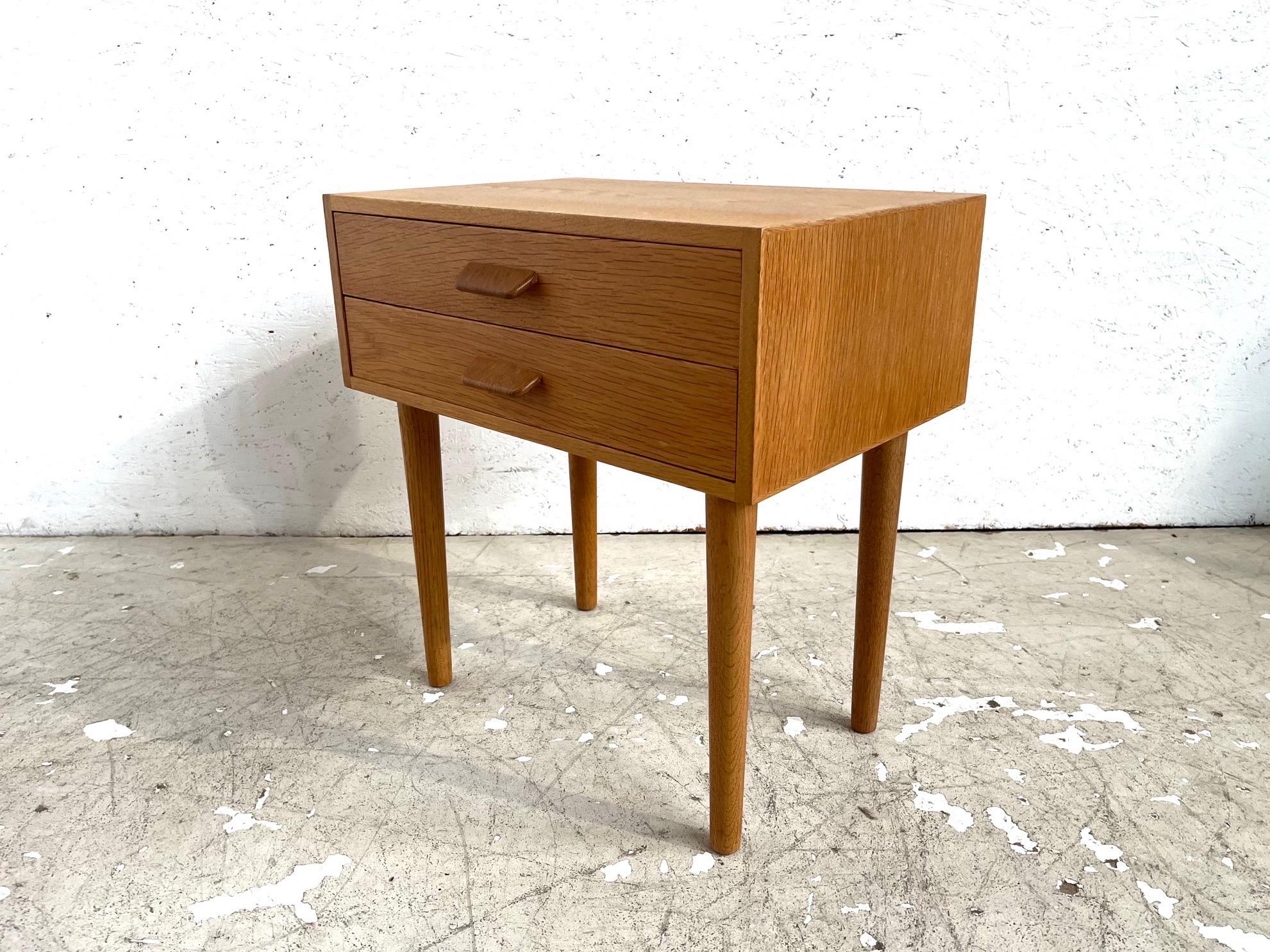 Danish Rare set of original well preserved Poul Volther oak nightstands from the 1960´s For Sale