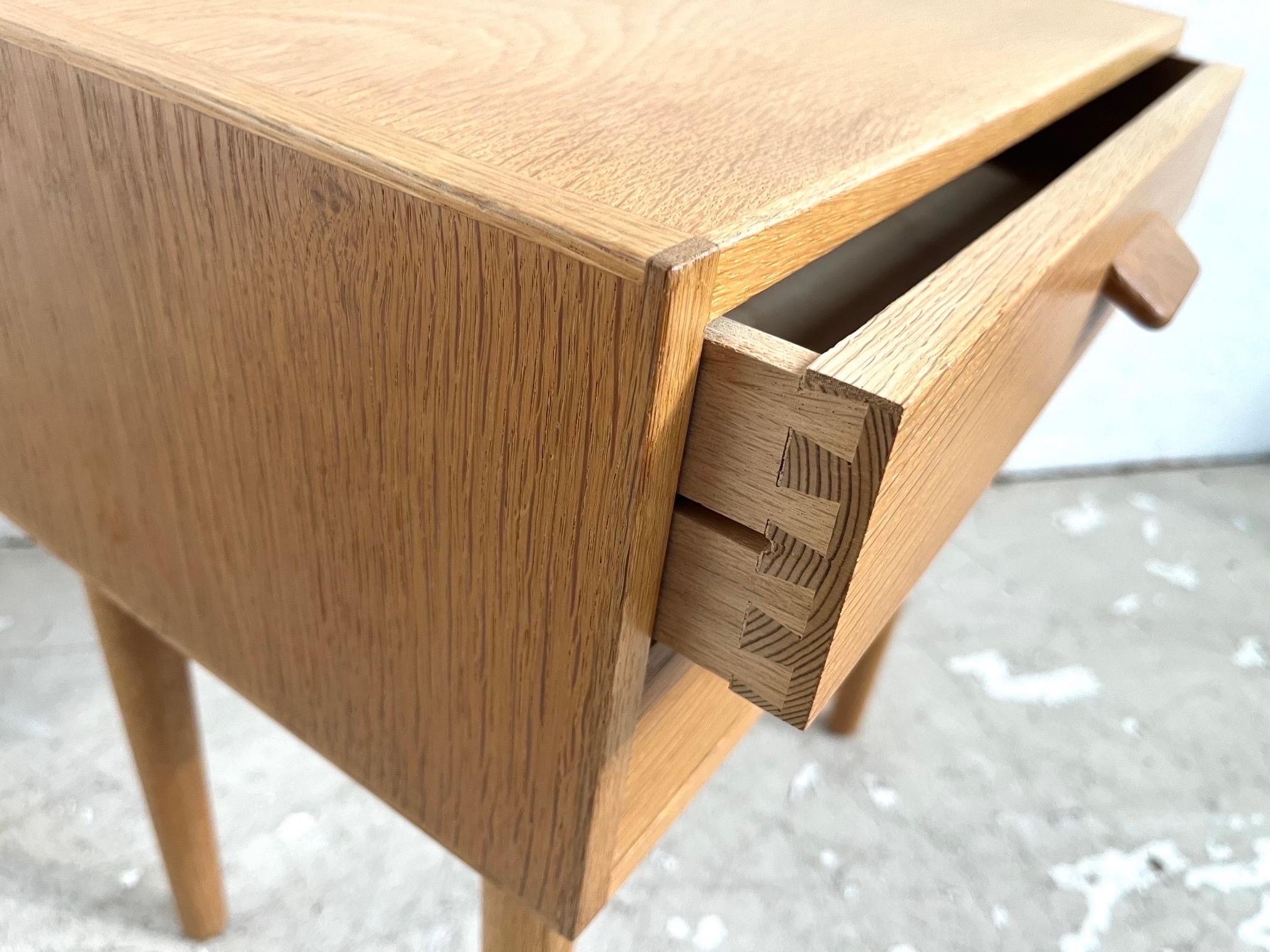 Mid-20th Century Rare set of original well preserved Poul Volther oak nightstands from the 1960´s For Sale