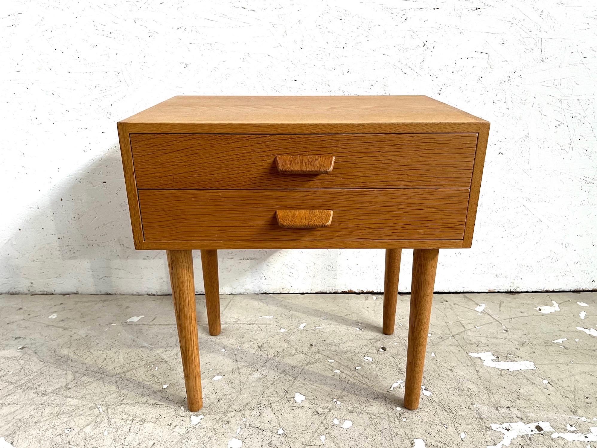 Rare set of original well preserved Poul Volther oak nightstands from the 1960´s For Sale 1