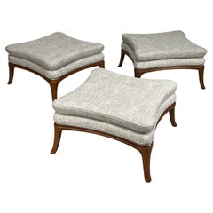 Rare set of Ottomans by Edward Wormley for Dunbar