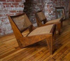 Rare Set of Pierre Jeanneret Kangaroo Chairs 