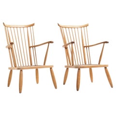 Rare Set of Shaker Styled Wingback Chairs