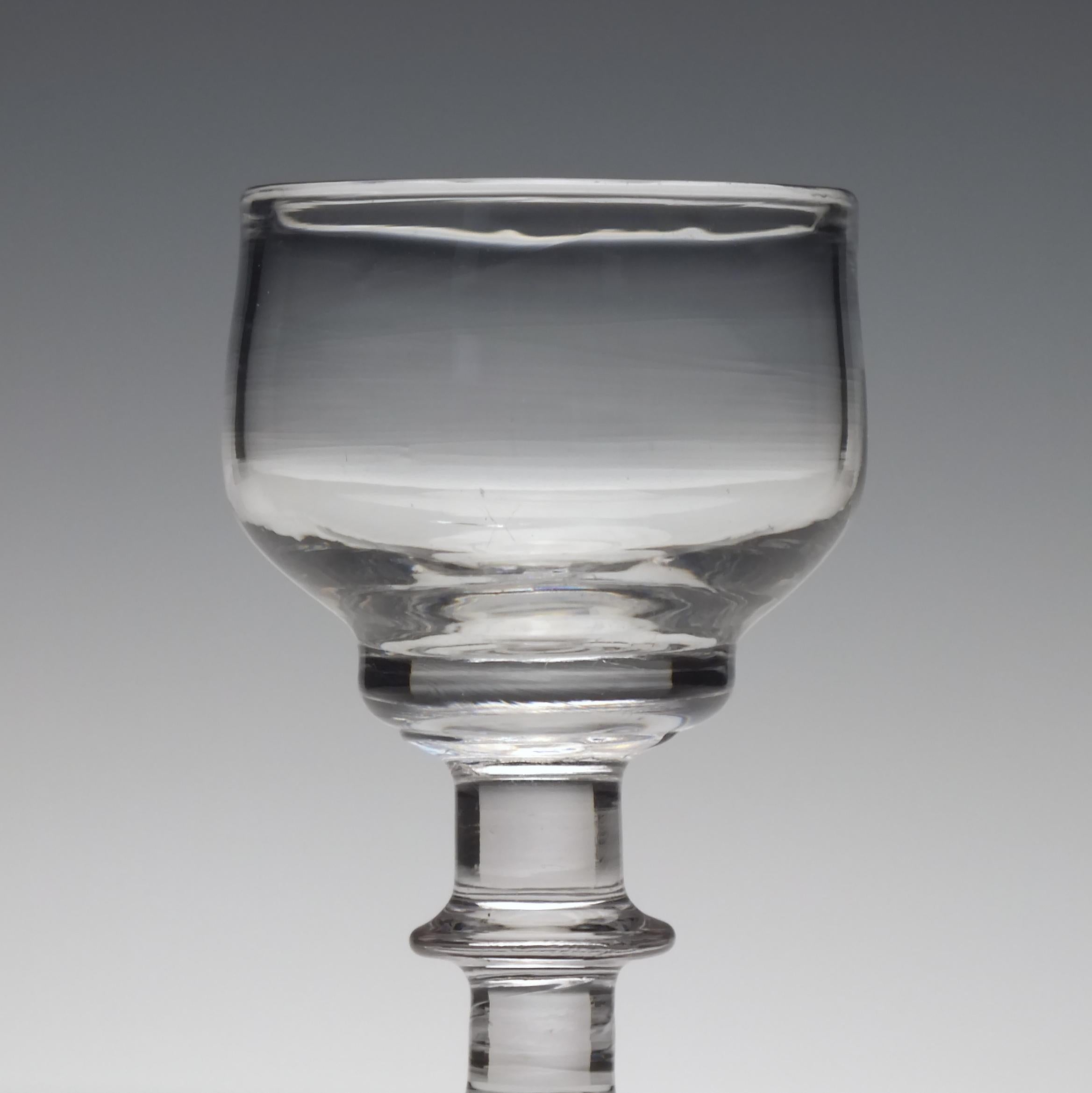 Rare Set of Six 19th Century Whiskey Dram Glasses, circa 1800 In Good Condition In Whitburn, GB