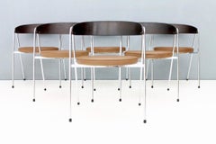Rare Set of Six Armchairs by Roland Rainer, 1965