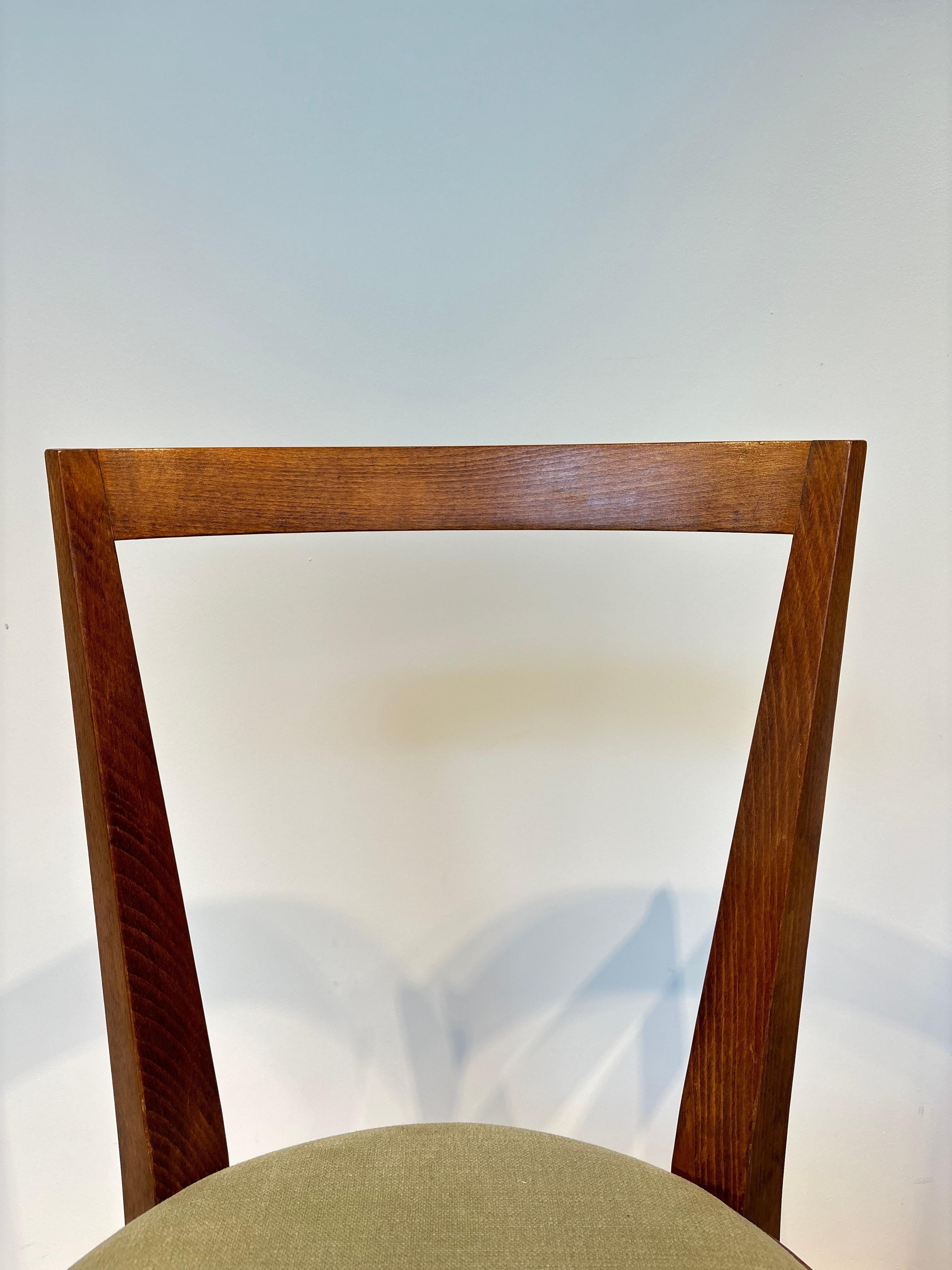 Rare ensemble de six chaises de Gio Ponti modèle 504 circa 1943 en vente 3