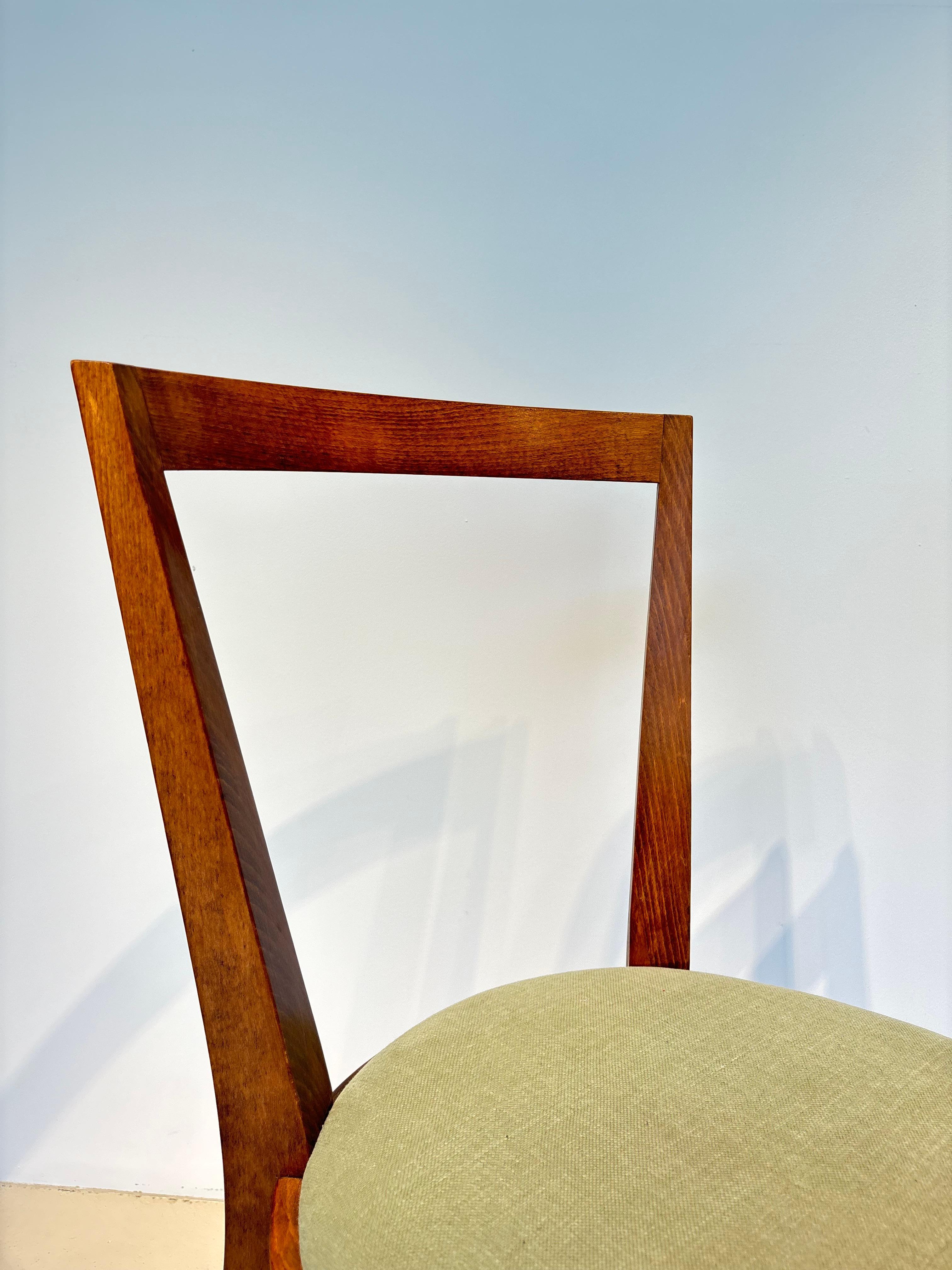 Rare ensemble de six chaises de Gio Ponti modèle 504 circa 1943 en vente 4