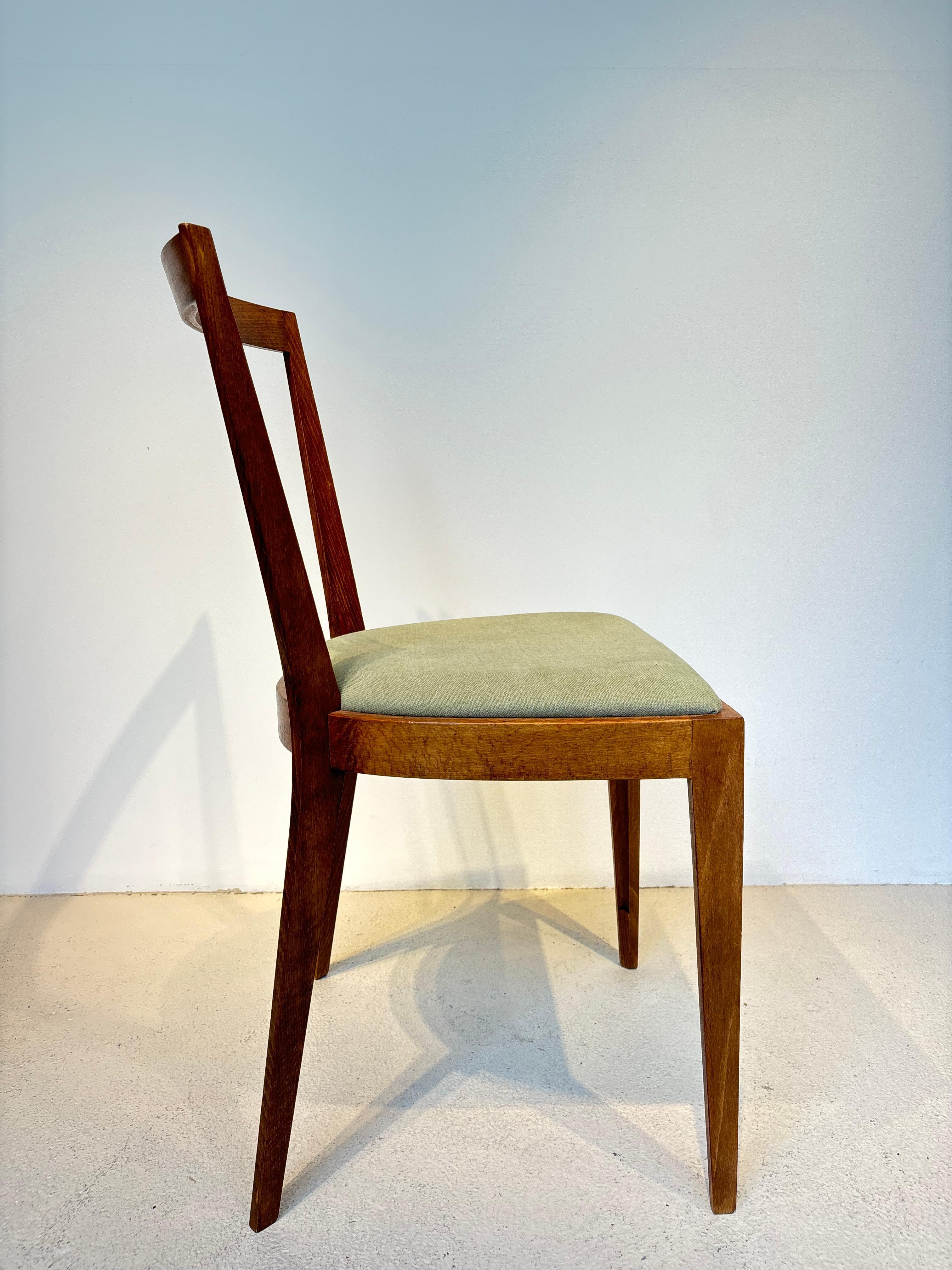 Rare ensemble de six chaises de Gio Ponti modèle 504 circa 1943 en vente 5