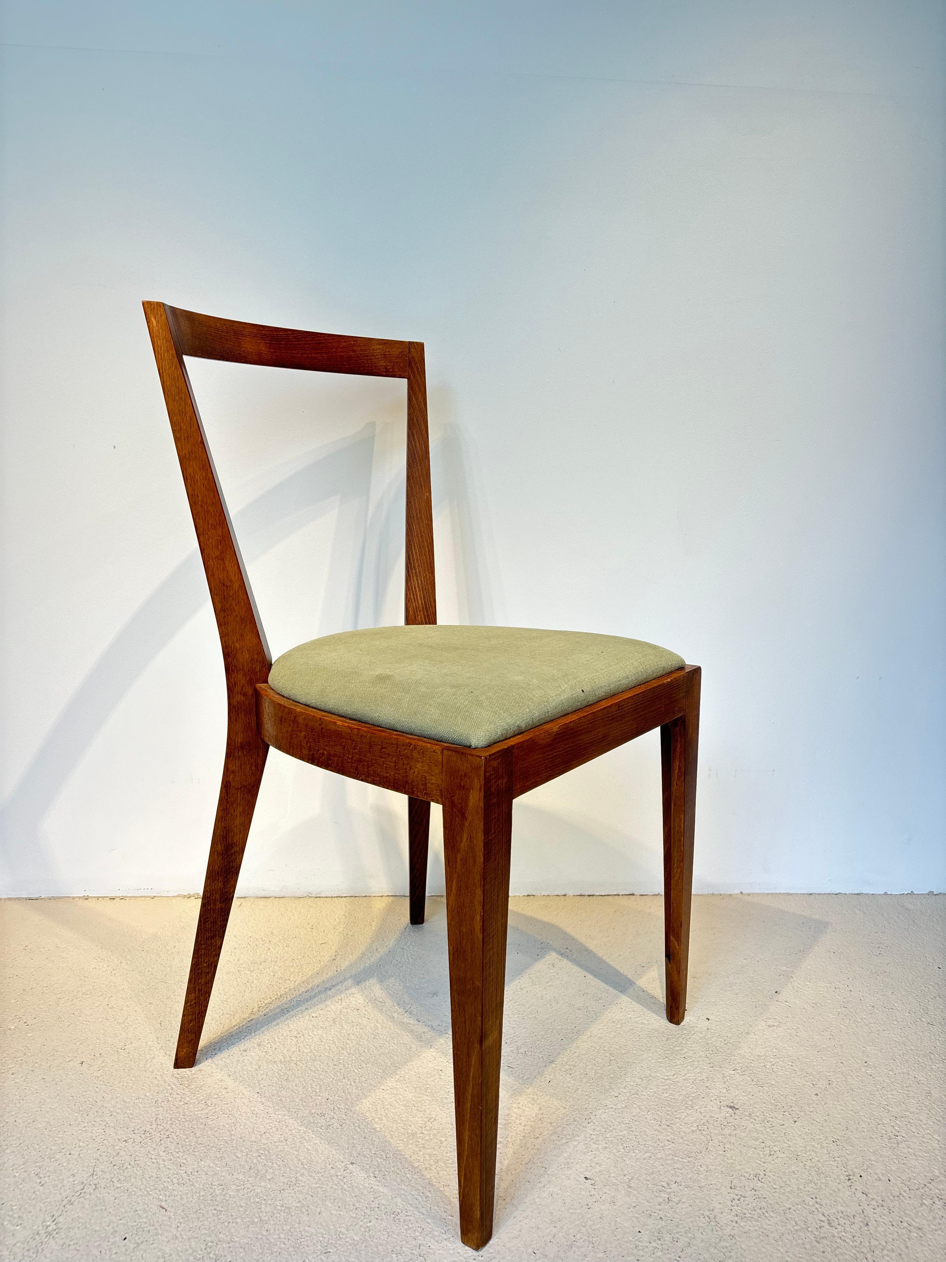 Rare ensemble de six chaises de Gio Ponti modèle 504 circa 1943 en vente 7