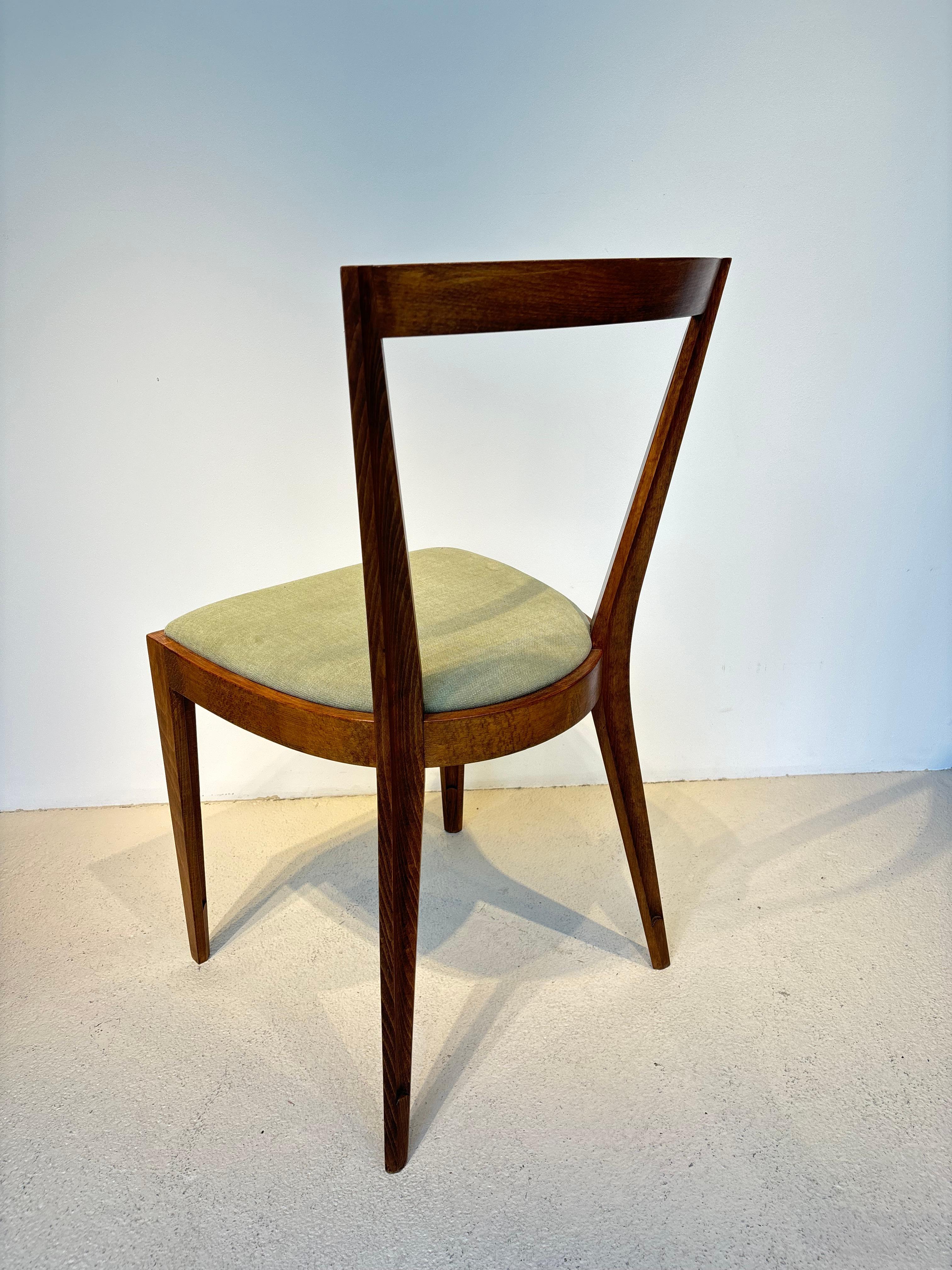 Rare ensemble de six chaises de Gio Ponti modèle 504 circa 1943 en vente 9