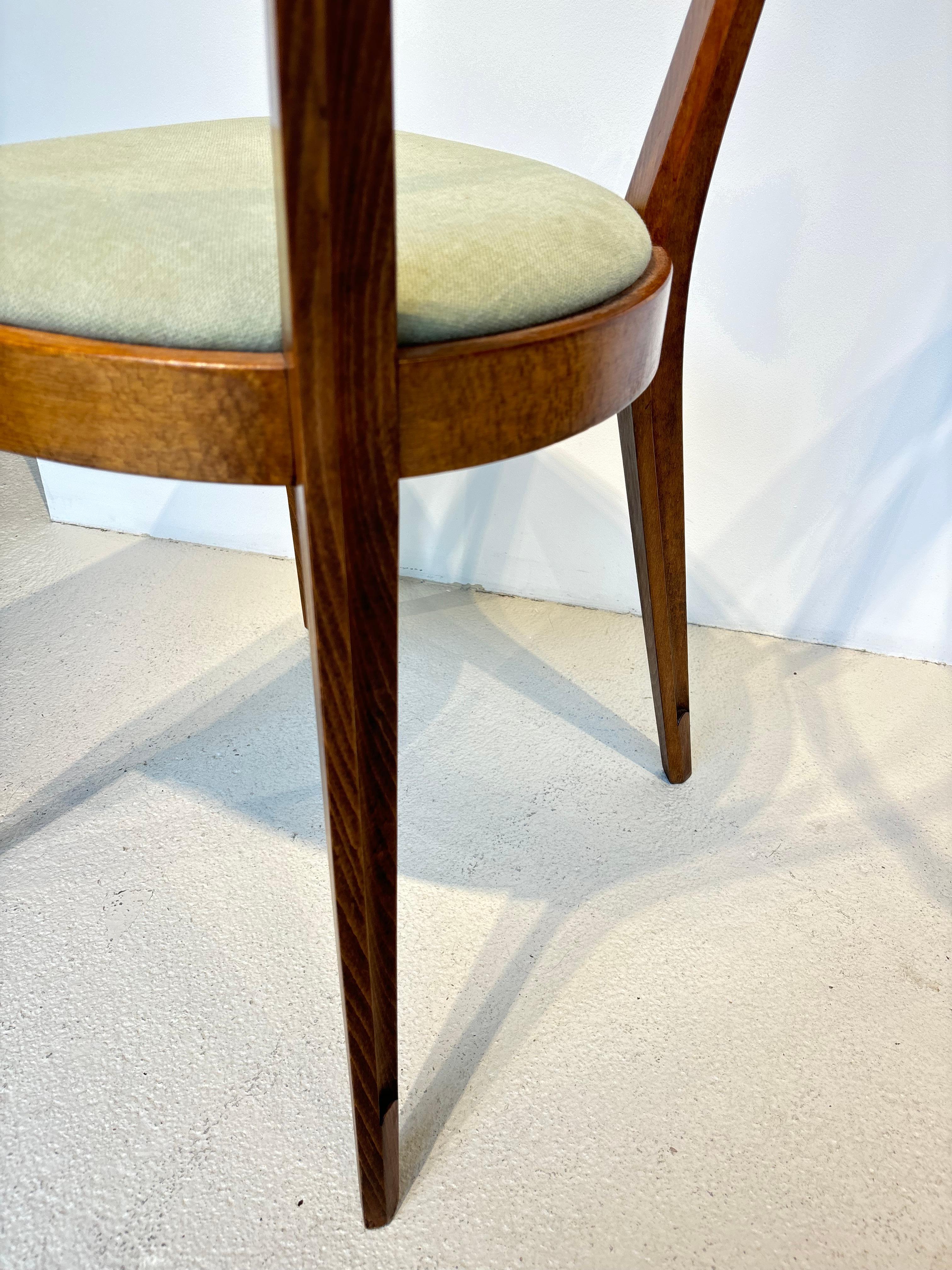 Tissu Rare ensemble de six chaises de Gio Ponti modèle 504 circa 1943 en vente