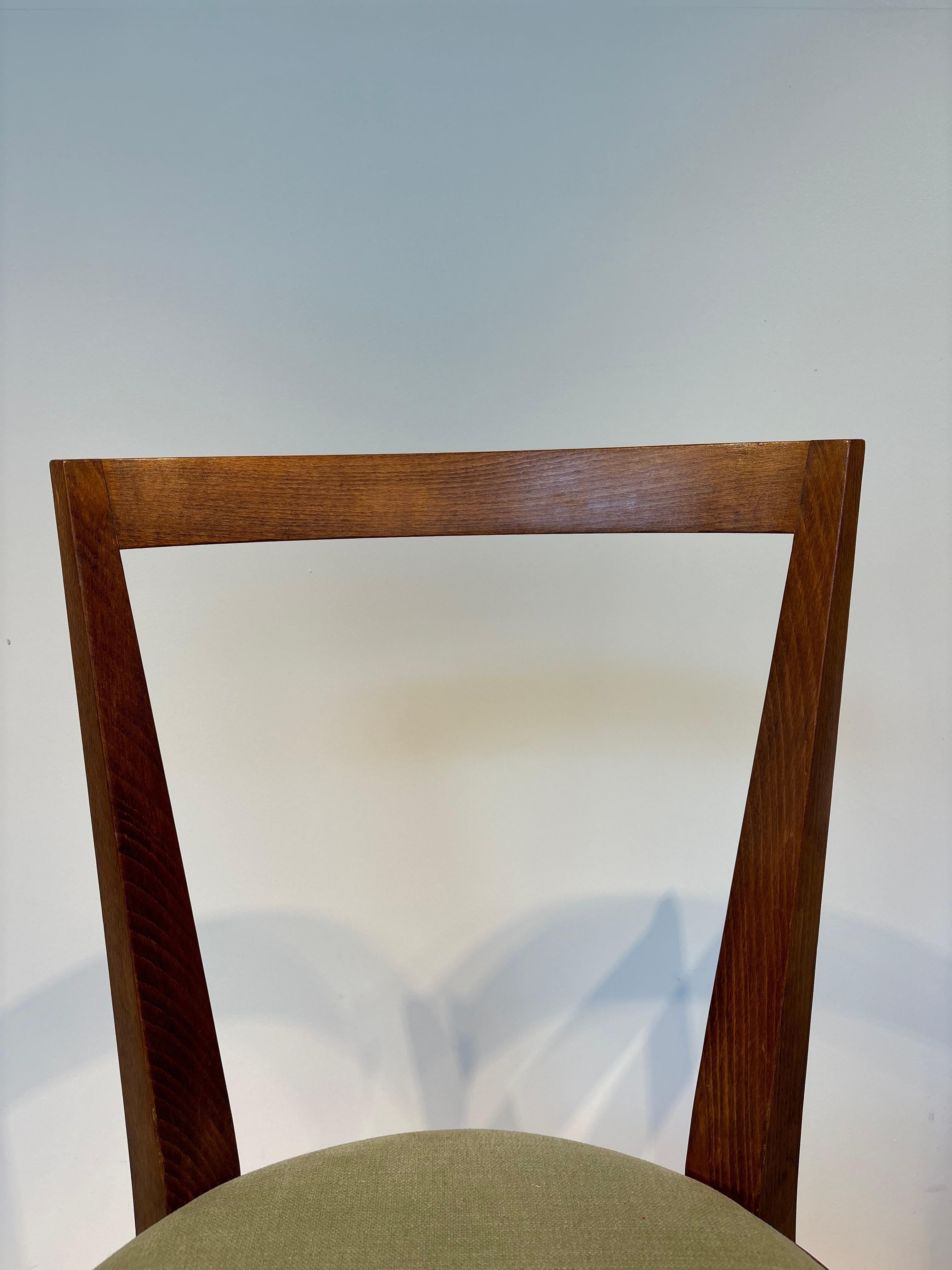 Rare ensemble de six chaises de Gio Ponti modèle 504 circa 1943 en vente 2