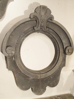 Rare Set of Six circa 1880 French Oeils de Boeuf Window Frames