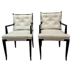 Rare Set of Six Double x Dining Chairs by Tommi Parzinger