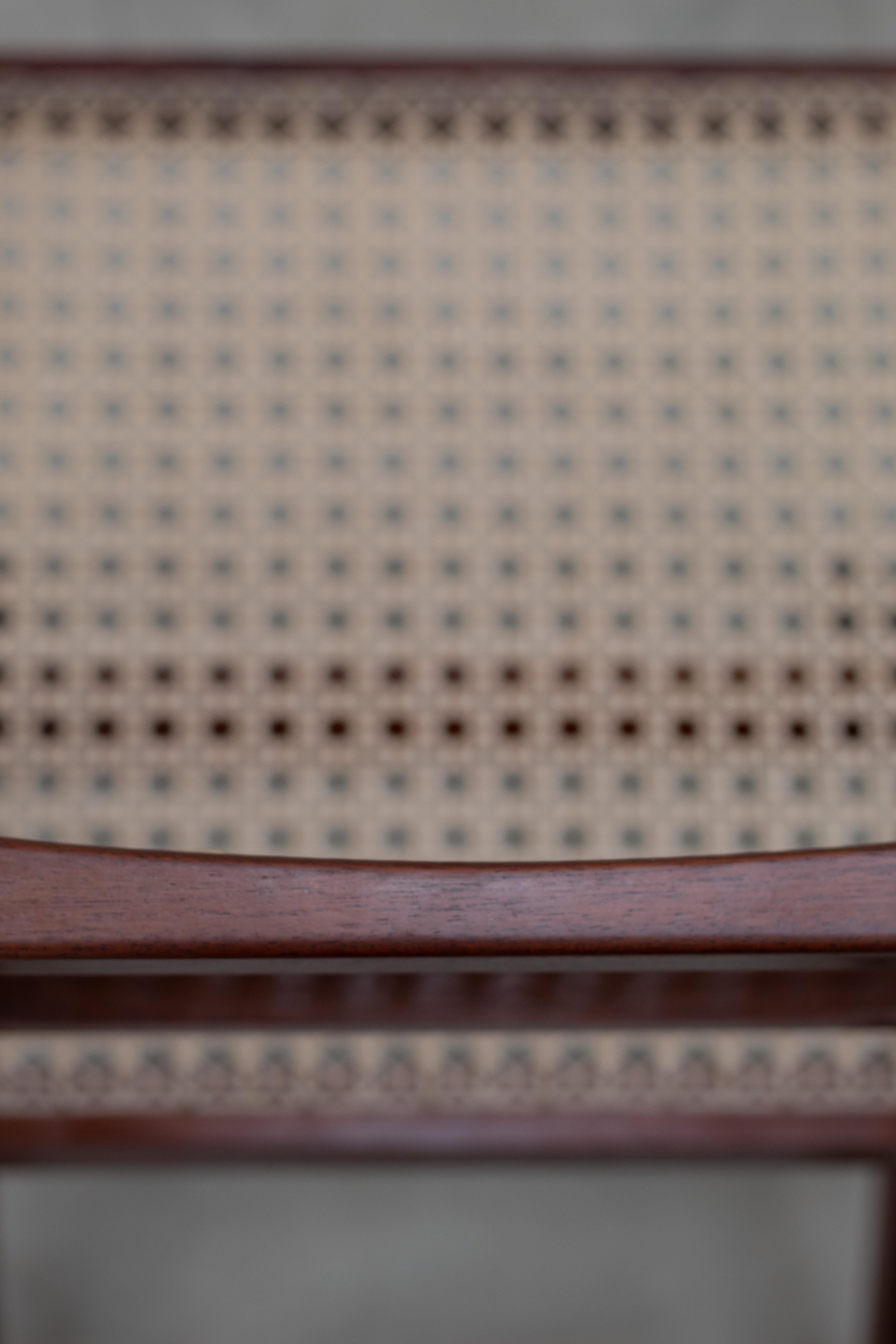 Rare Set of Six Móveis Cimo Library-Style Chairs, Brazil, 1970s For Sale 6