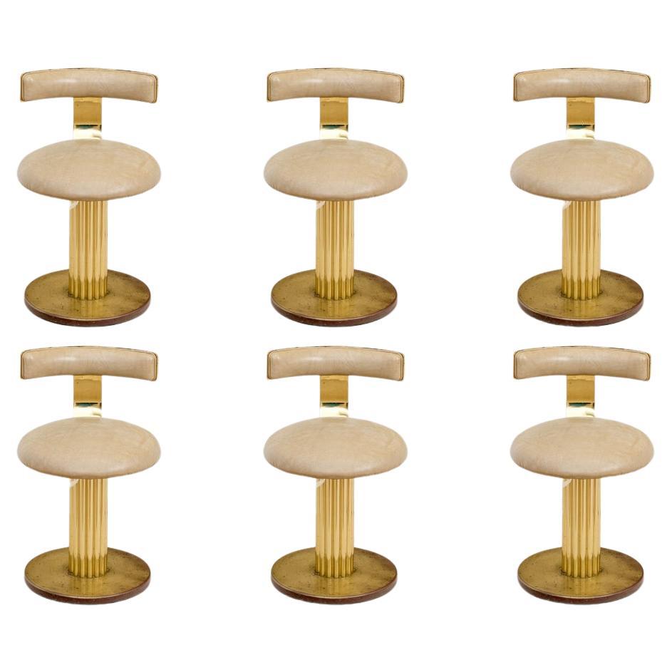 Seltener Satz von sechs Post Modern Era Style Design For Leisure Esszimmerstühle im Angebot