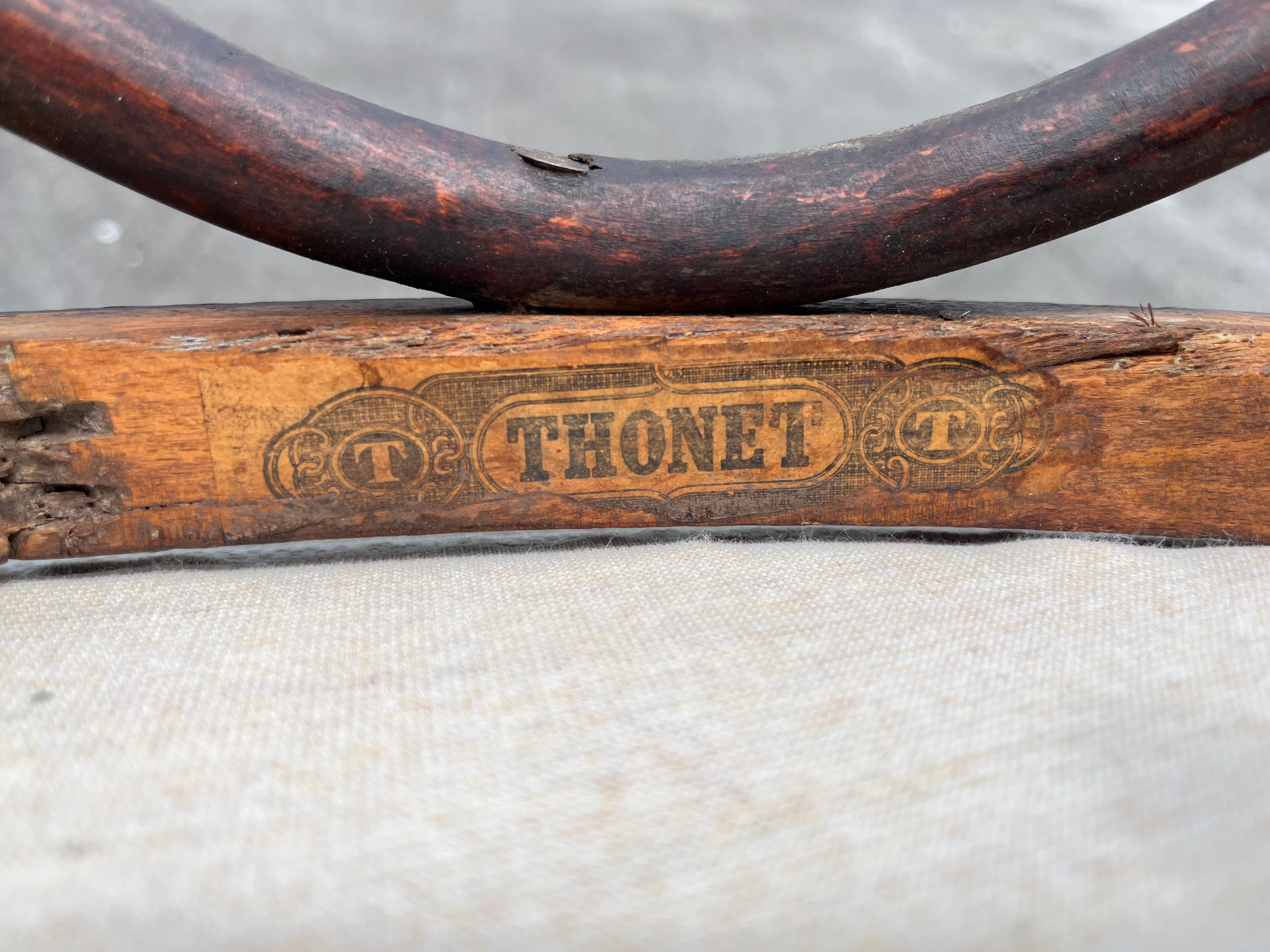 Rare Set of Six Thonet Dining Chairs For Sale 12