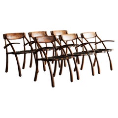 Raro set di sei sedie Wishbone di Arthur Espenet Carpenter, anni '70