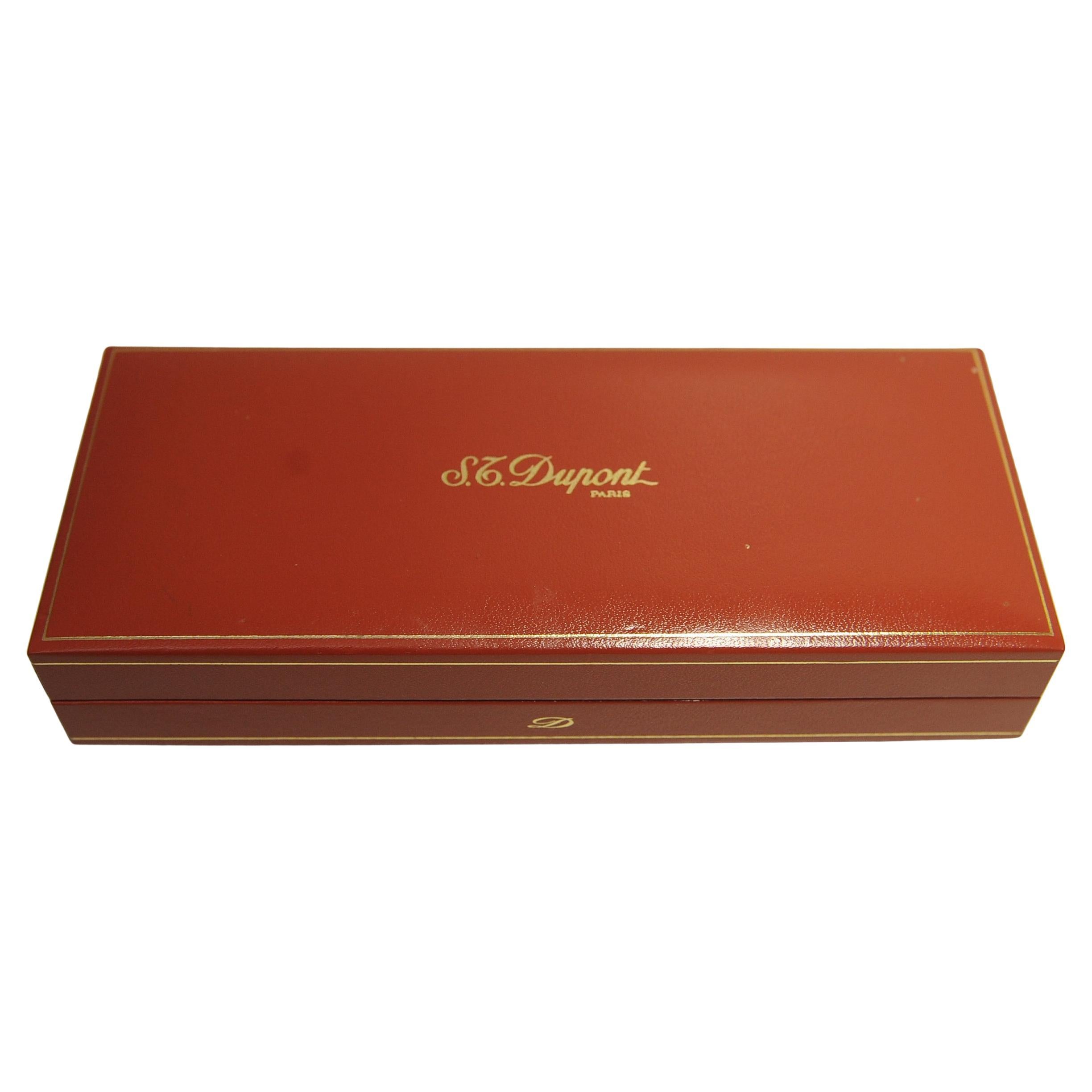 Seltener Satz von S.T DuPont of Paris Montparnasse Brown Marmor lackiert Schreibset im Angebot 2
