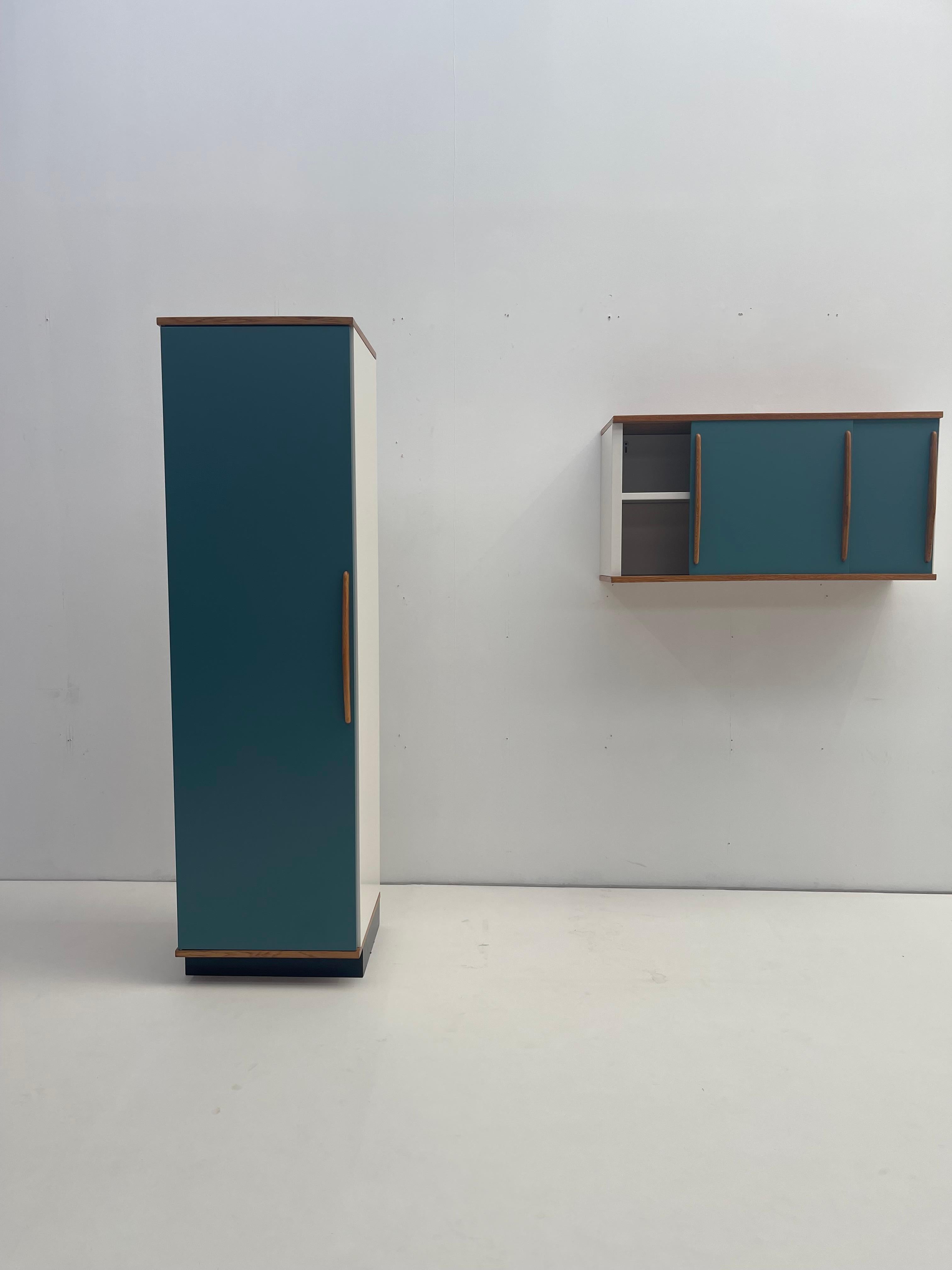 Belgian Rare set of storage cabinet from late 1950's by Willy Van der Meeren for Tubax For Sale