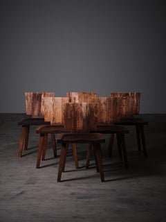 Rare set of Swedish designer pine chairs, 1930s