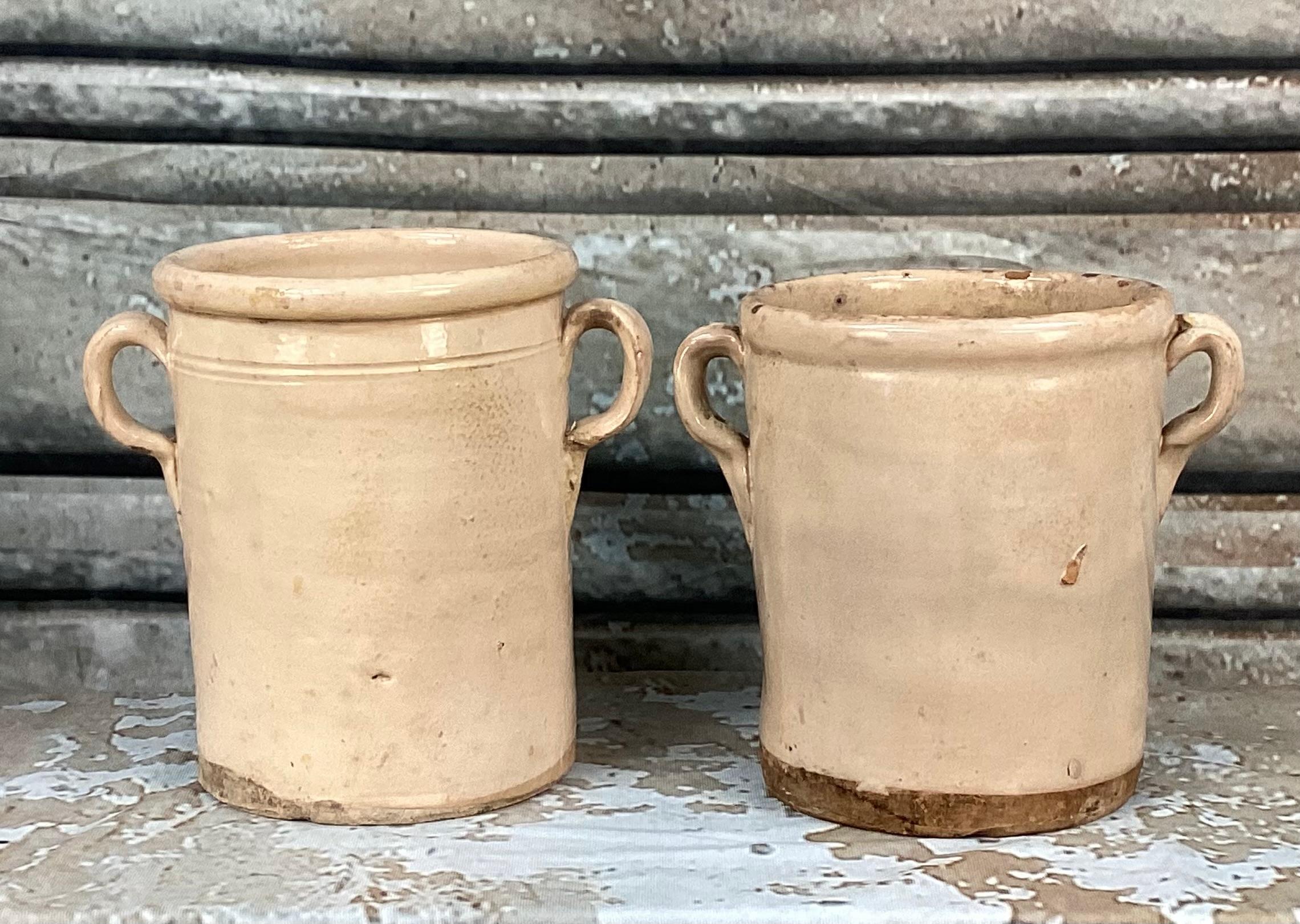 Ceramic Rare Set Of Three Italian Chiminea Pots For Sale