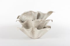 Rare Set of Three Willy Guhl Midcentury Handkerchief Planters