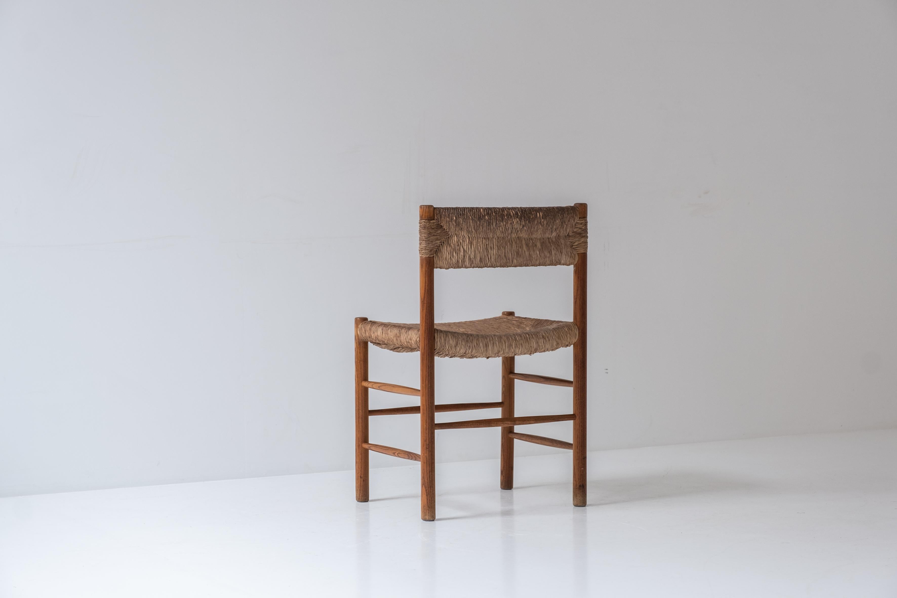 Rare set of twelve ‘Dordogne’ chairs by Charlotte Perriand for Sentou, 1960s 2