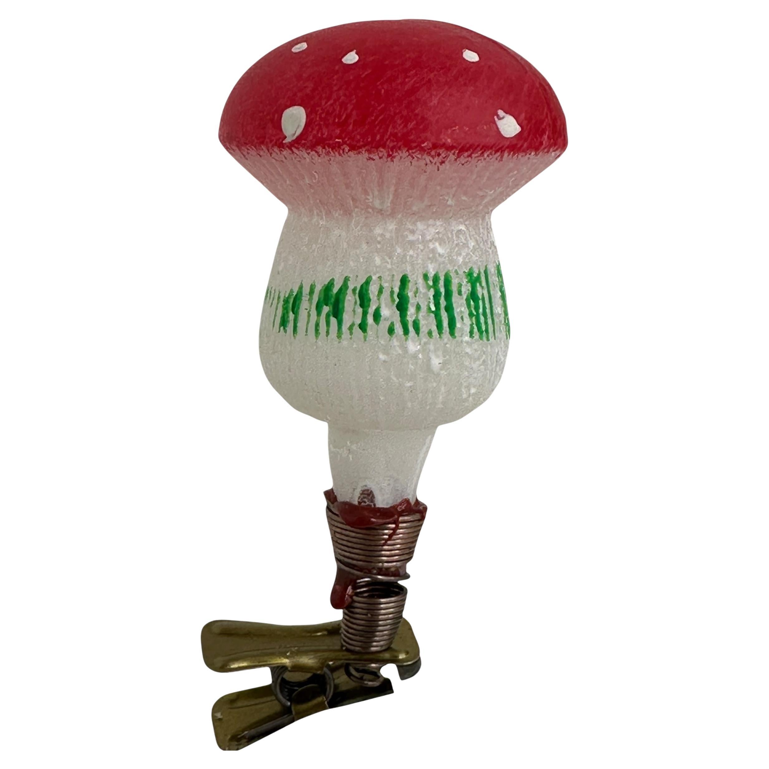 A rare Christmas ornament set of twelve mushrooms. Each is made from thin mouth blown glass. This would be a great antique addition for your Christmas or feather tree. Found at an Estate Sale in Nuremberg, Germany.
Please consider: I am offering