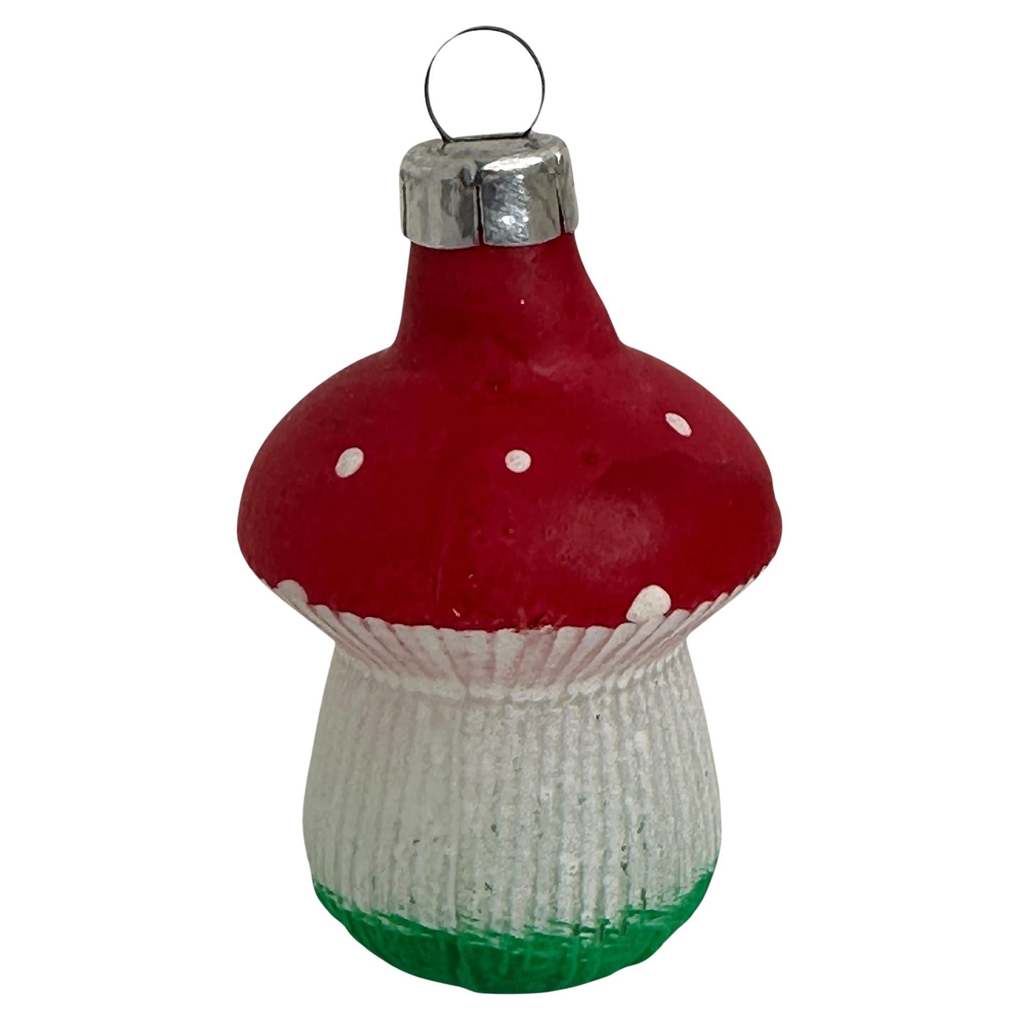 A rare Christmas ornament set of twelve mushrooms. Each is made from thin mouth blown glass. This would be a great antique addition for your Christmas or feather tree. Found at an Estate Sale in Nuremberg, Germany.
Please consider: I am offering