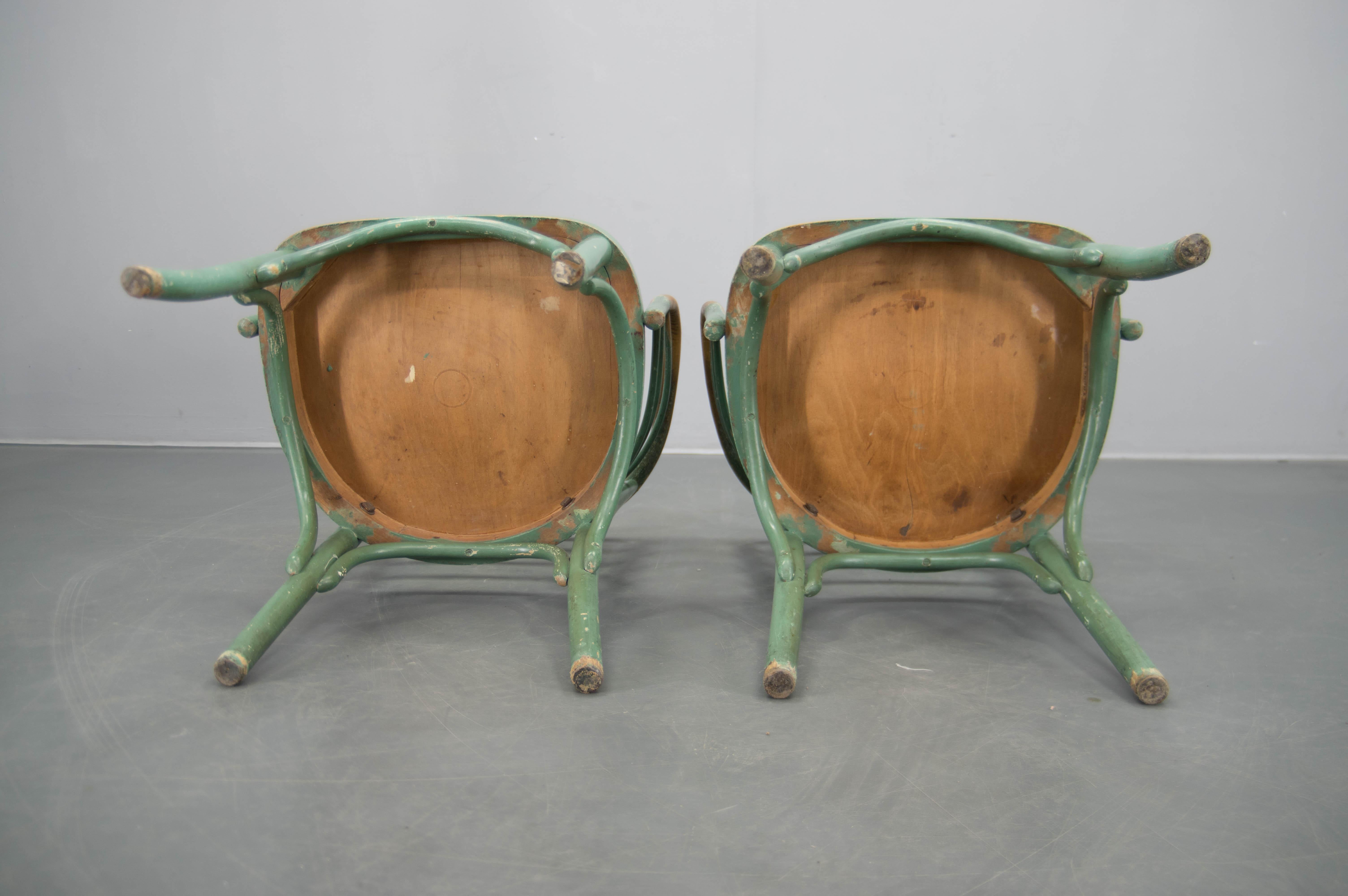 Seltener Satz von zwei Bauhaus-Sesseln B 246 von Josef Frank für Thonet, 1930er Jahre im Angebot 8