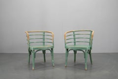 Rare Set of Two Bauhaus Armchairs B 246 by Josef Frank for Thonet, 1930s