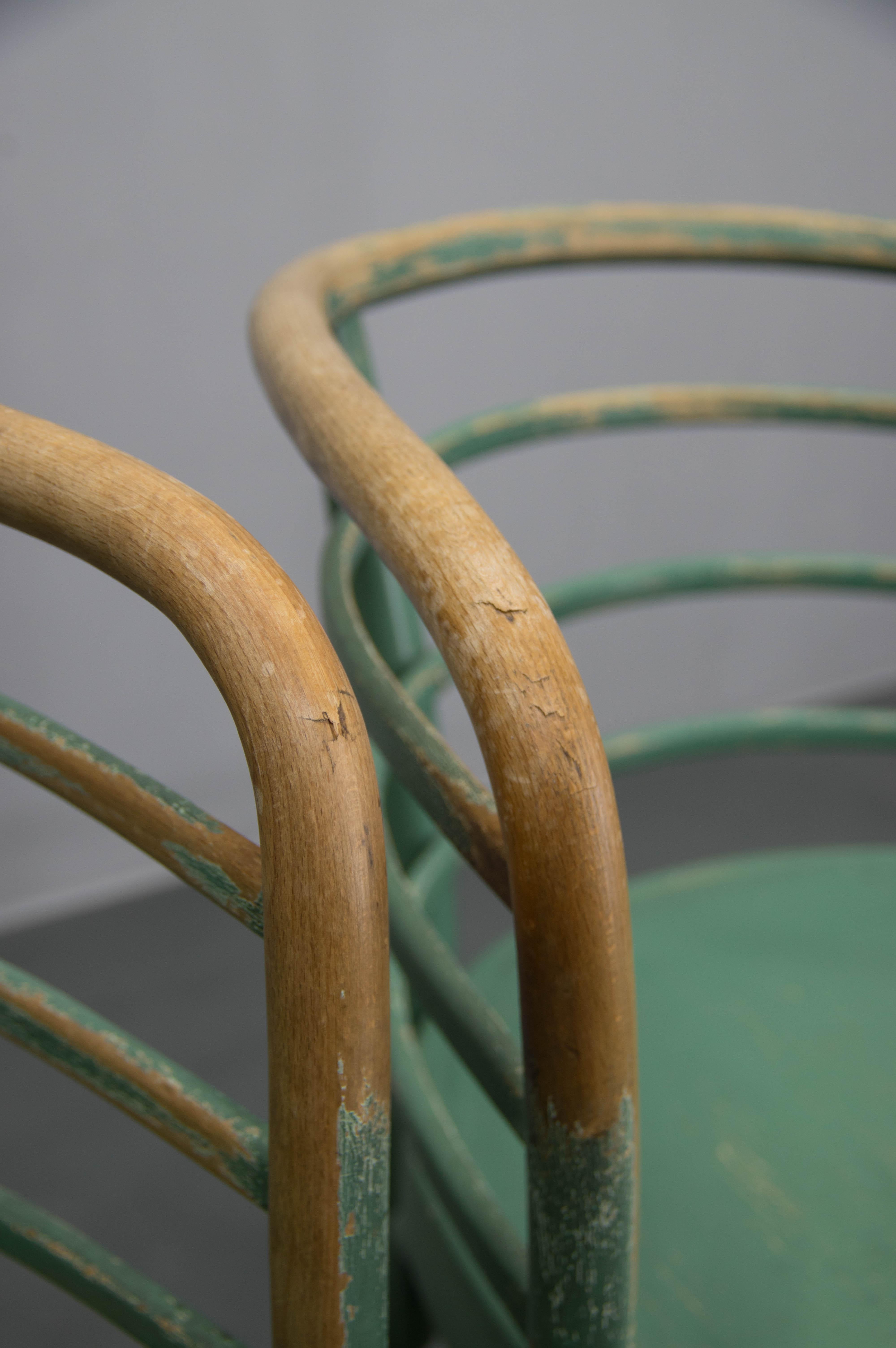Seltener Satz von zwei Bauhaus-Sesseln B 246 von Josef Frank für Thonet, 1930er Jahre im Angebot 3