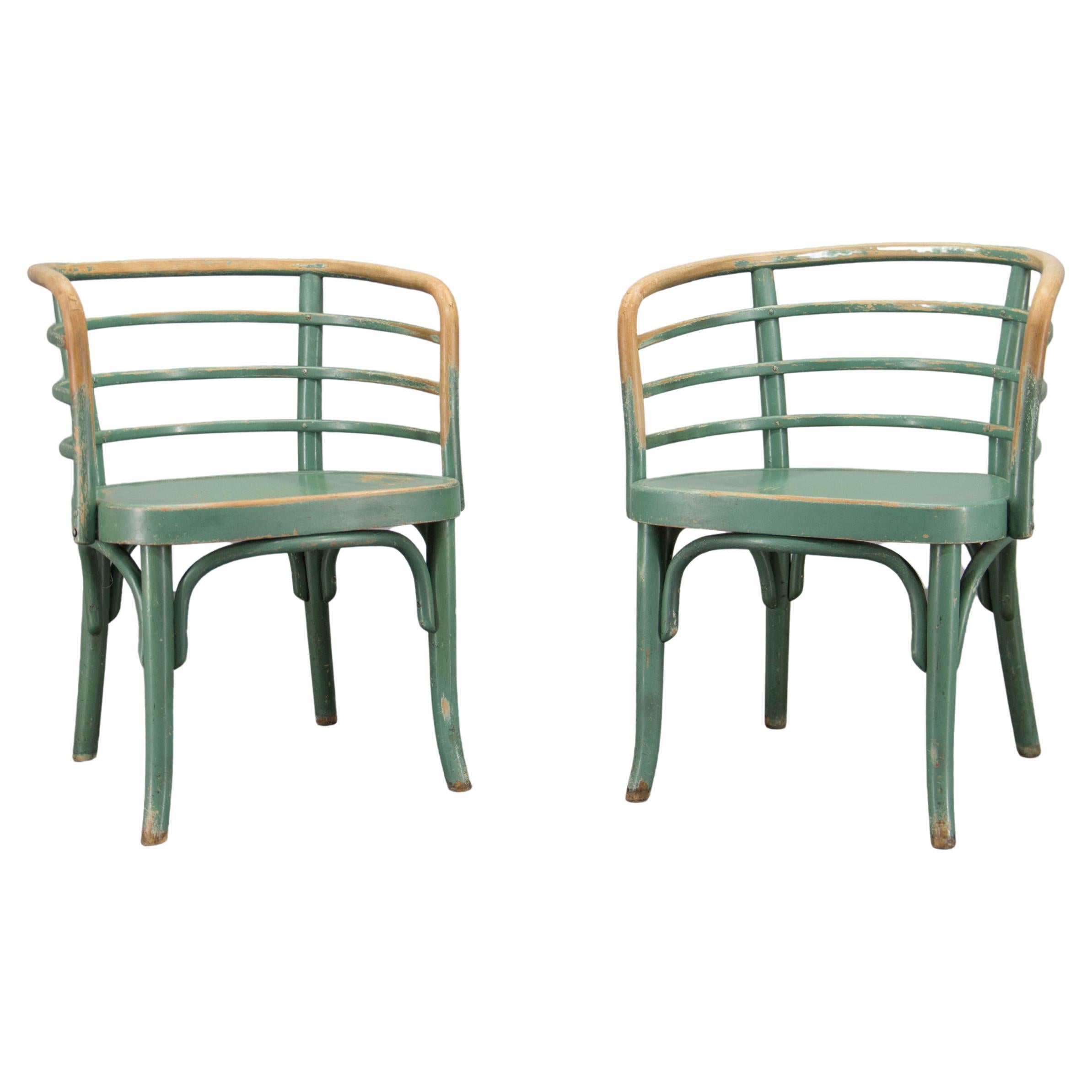 Seltener Satz von zwei Bauhaus-Sesseln B 246 von Josef Frank für Thonet, 1930er Jahre im Angebot