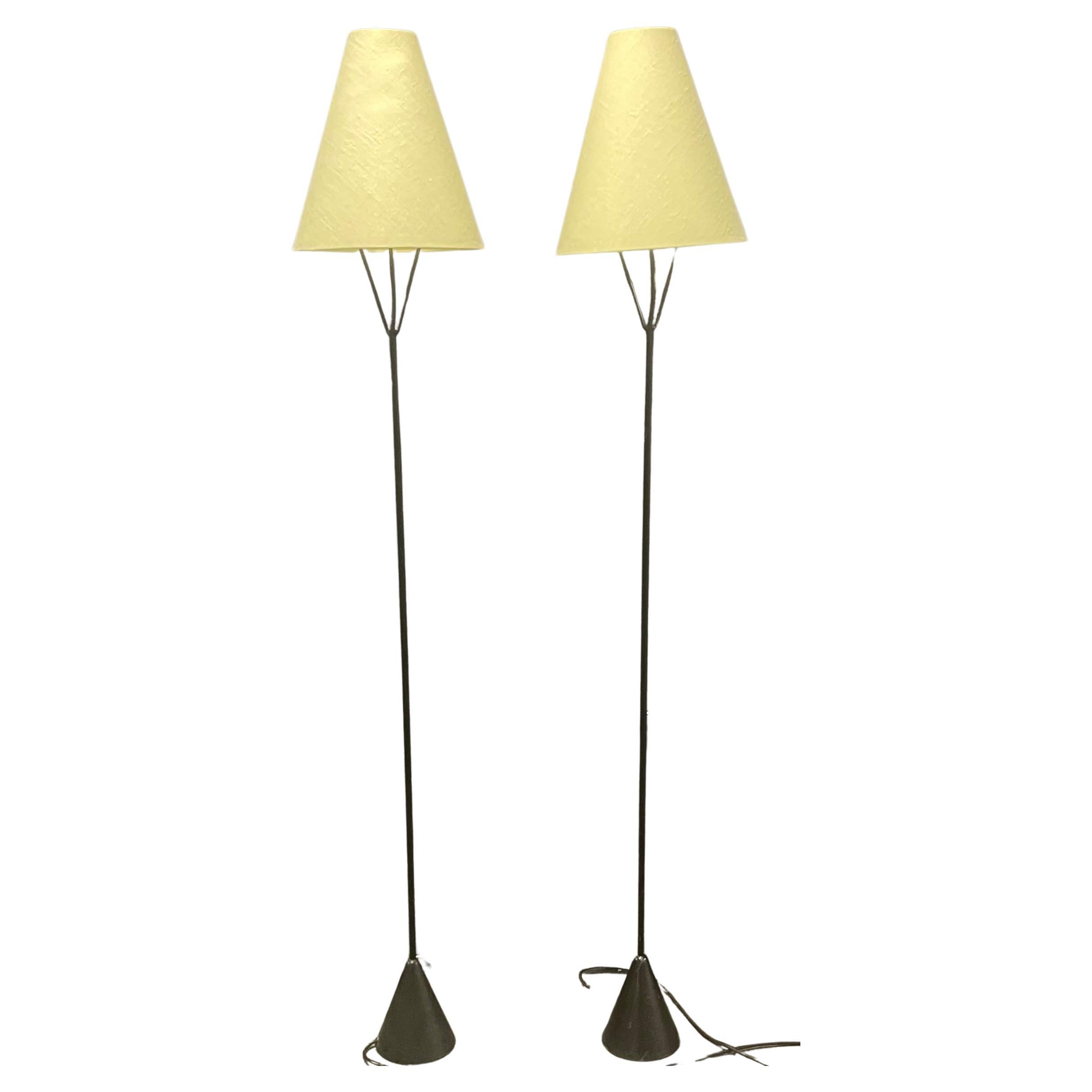 rare set of two carl auböck vice versa " umkehrlampe"
