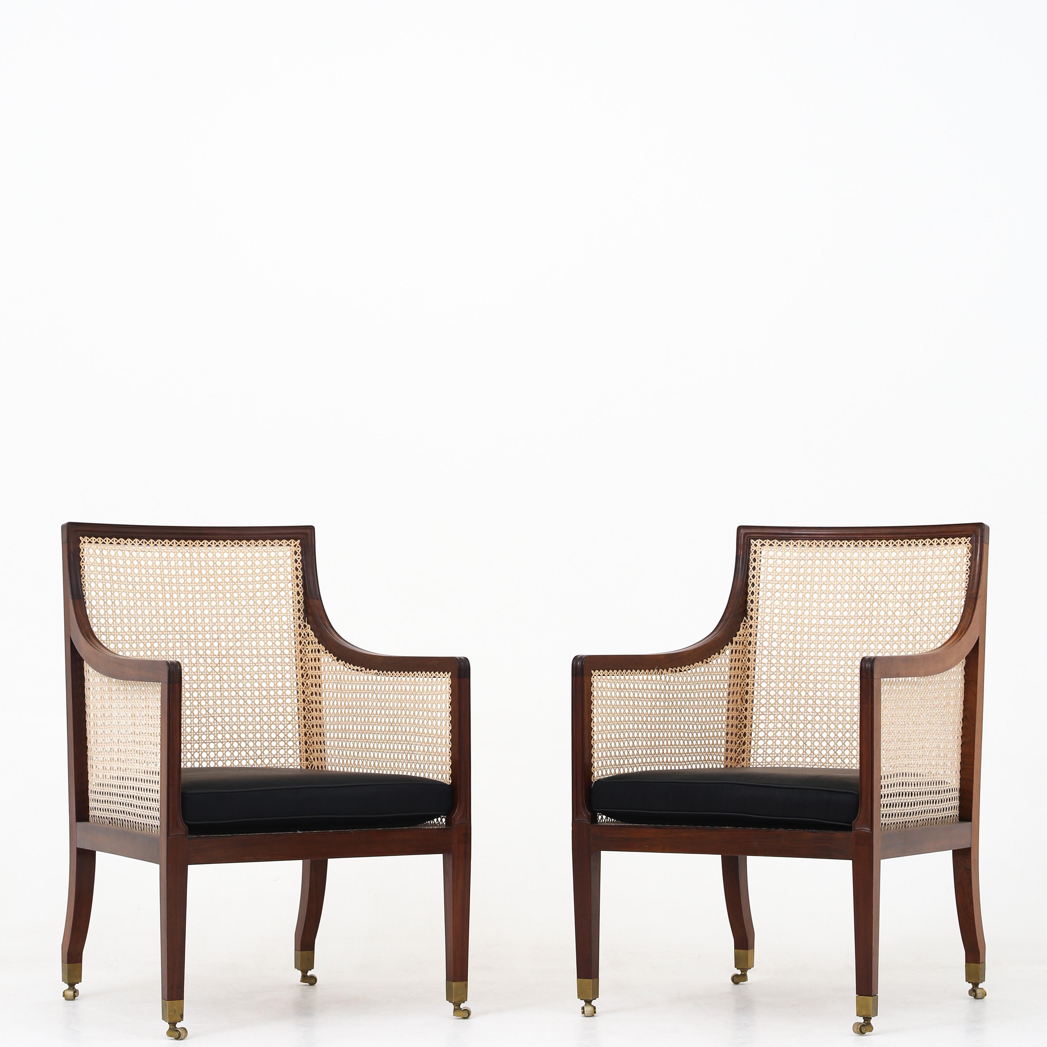 Rare Set of Two Chair and Sofa by Palle Suenson 11