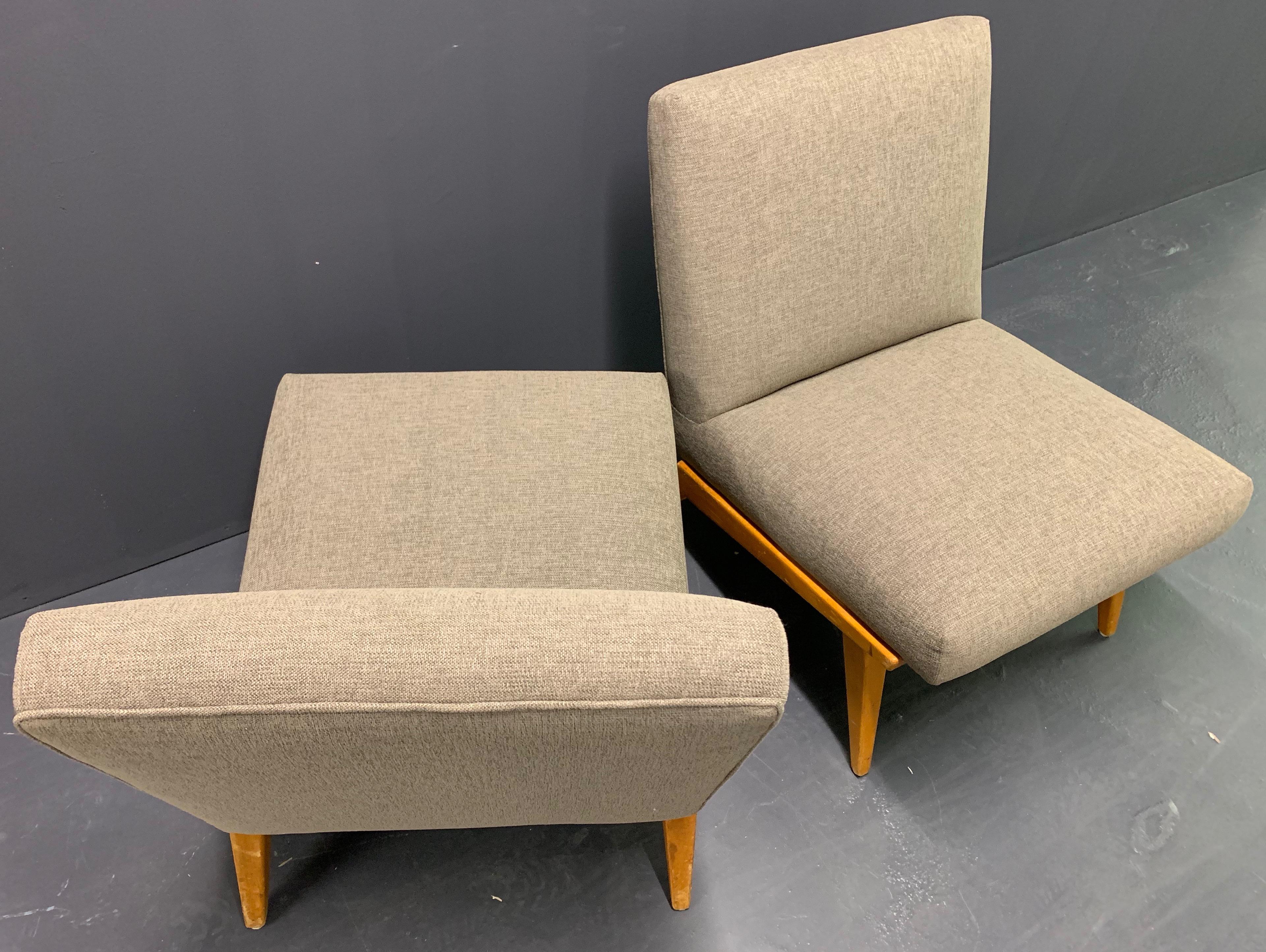 Rare Set of Two No.21 Lounge Chairs by Jens Risom for Knoll 5