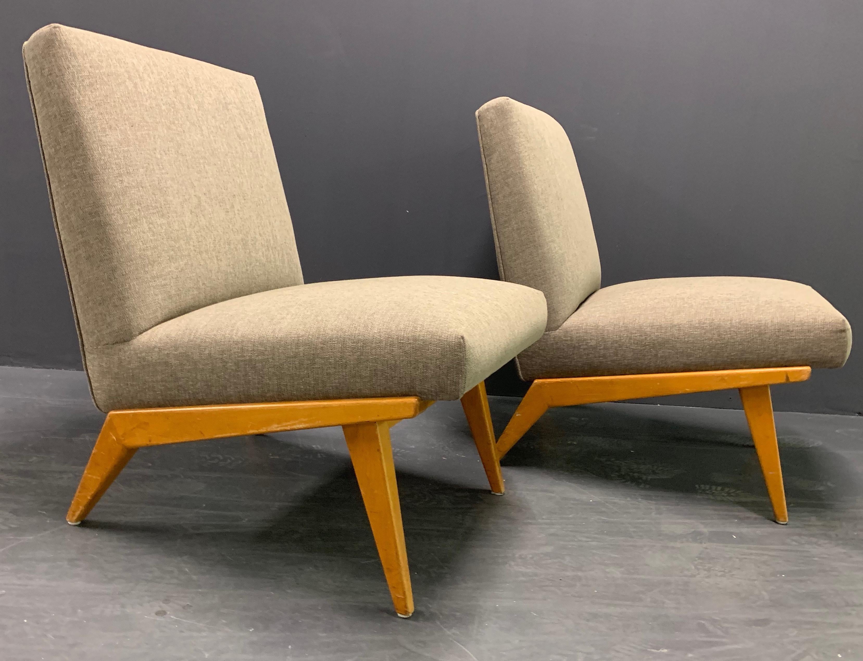 Mid-20th Century Rare Set of Two No.21 Lounge Chairs by Jens Risom for Knoll