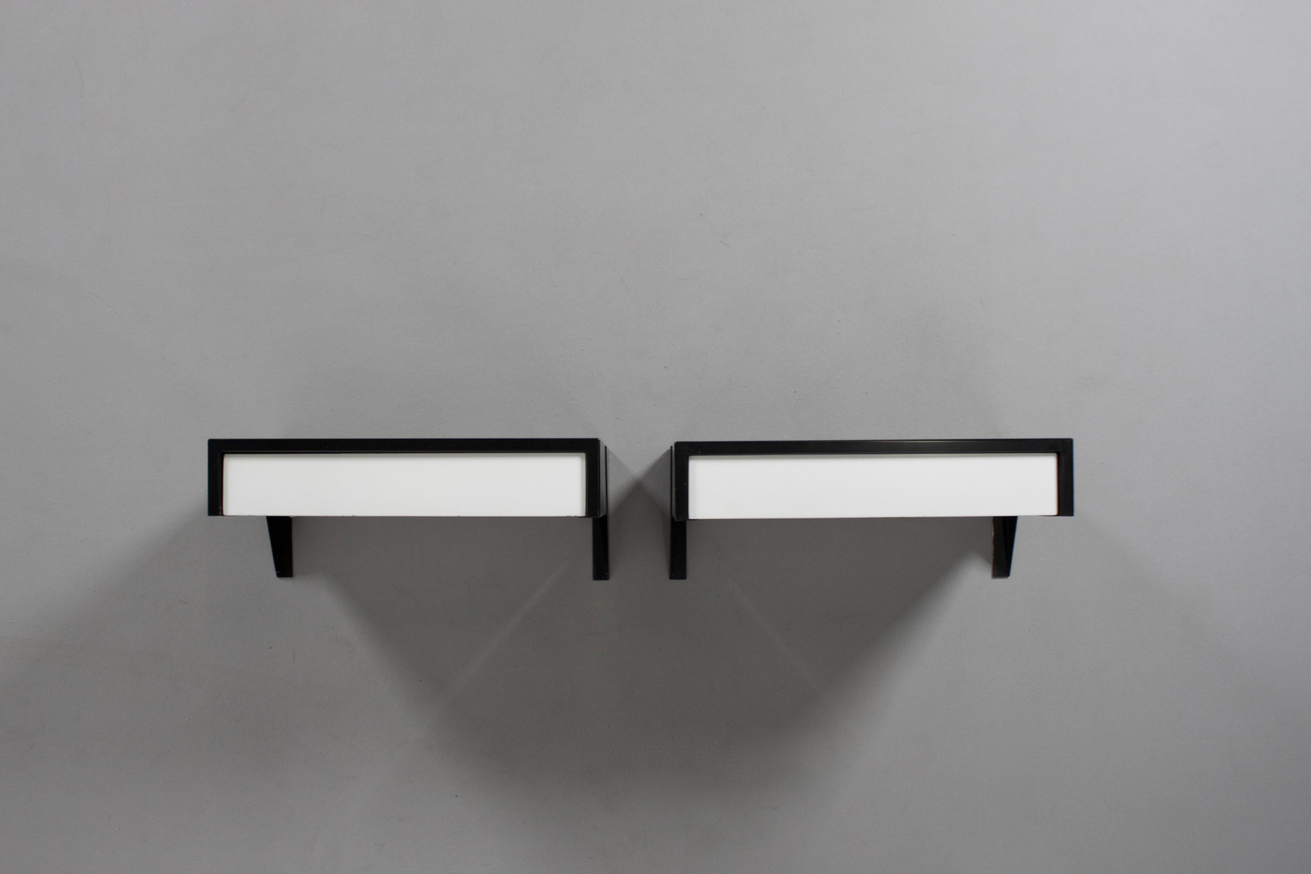 Minimalist Rare Set of Wall Mounted DD01 Cabinets by Martin Visser for ’t Spectrum