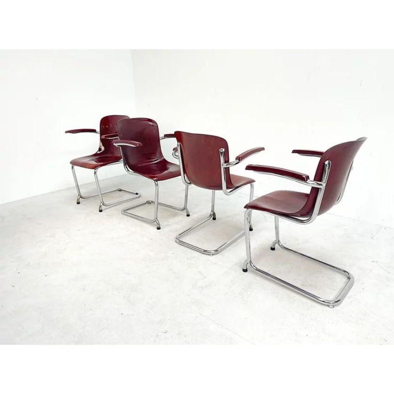 Mid-20th Century Rare Set Pagholz Armchairs Friso Kramer For Sale
