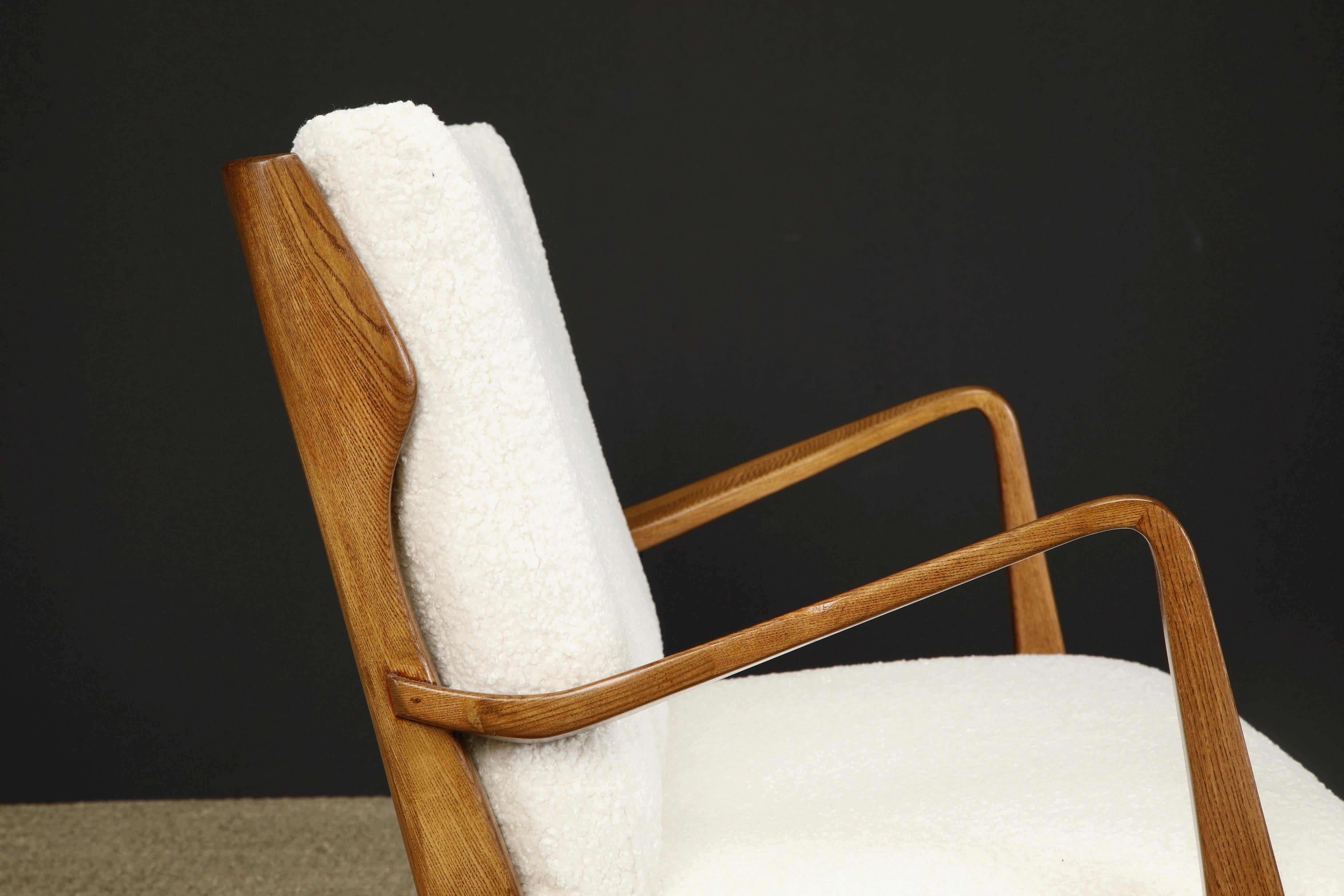 Raro sofá de Gio Ponti para Cassina, repintado y retapizado, Italia Años 50 en venta 1