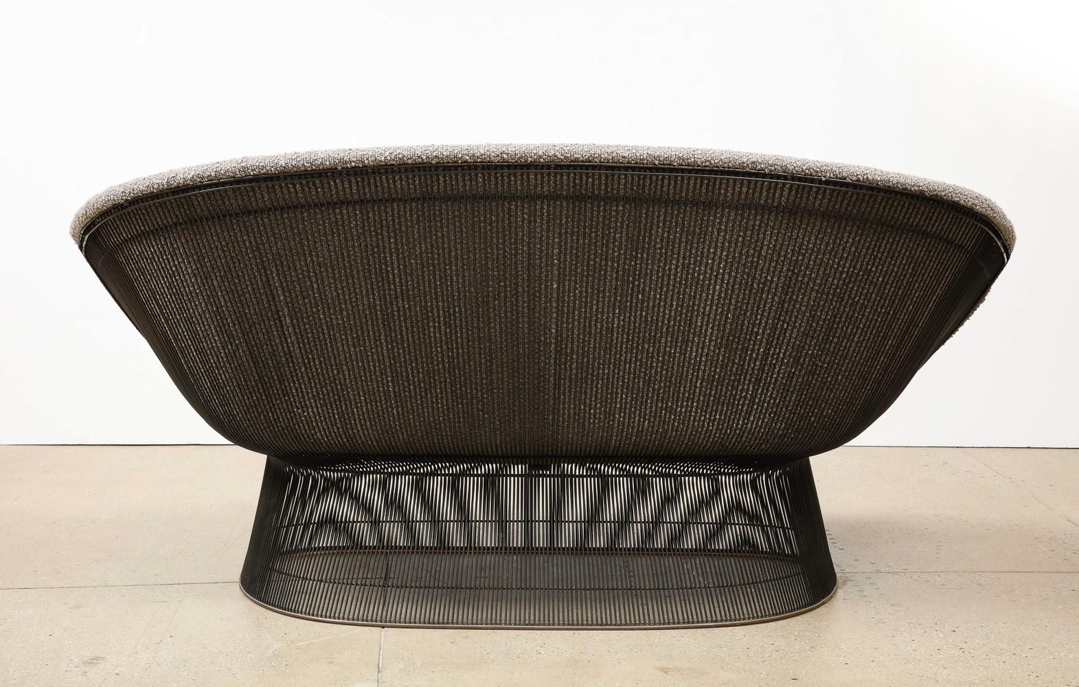 Mid-20th Century Rare Settee, Model 1716 by Warren Platner for Knoll For Sale