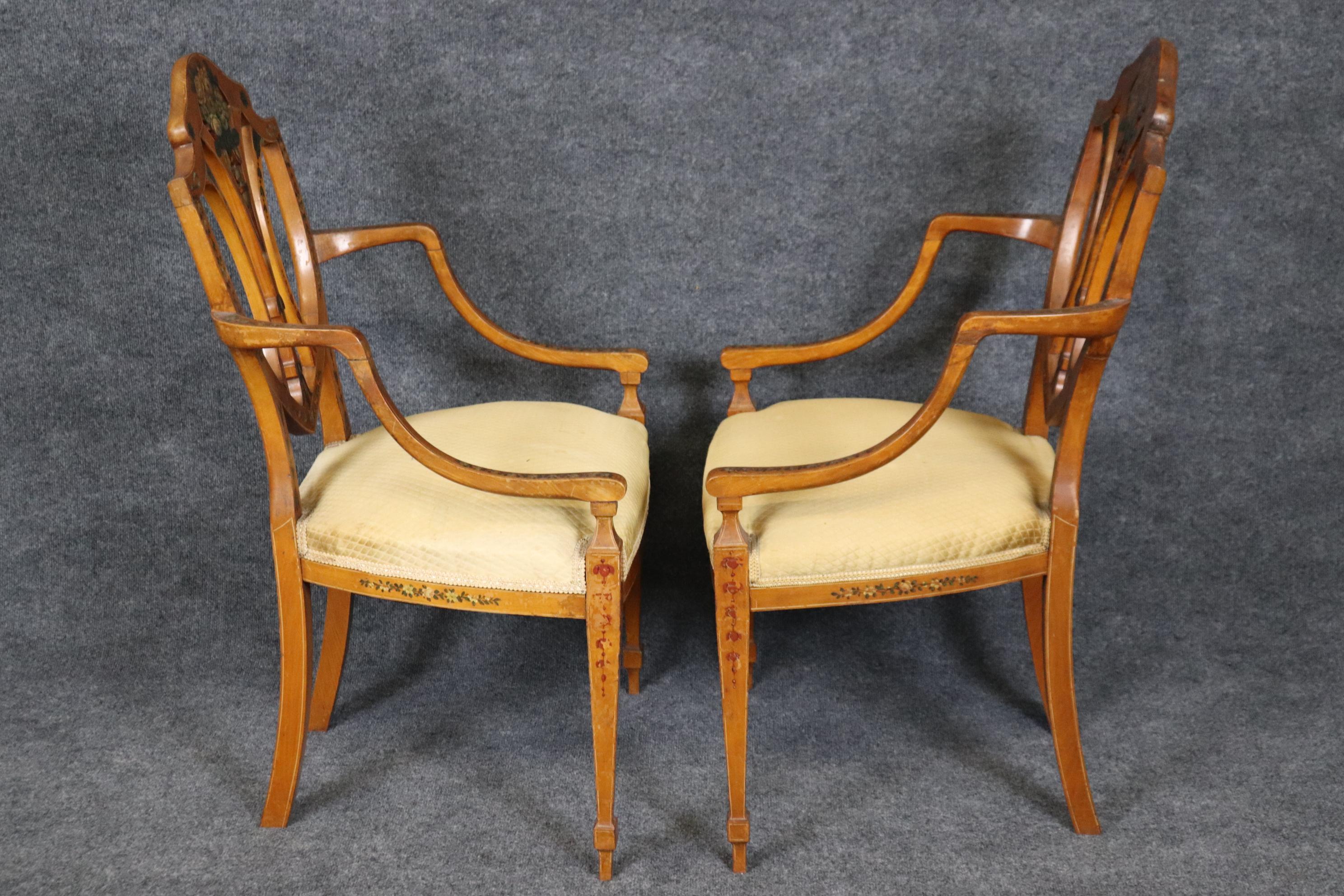 Citronnier Rare ensemble de salon Adams anglais décoré de sept pièces avec banquette en vente