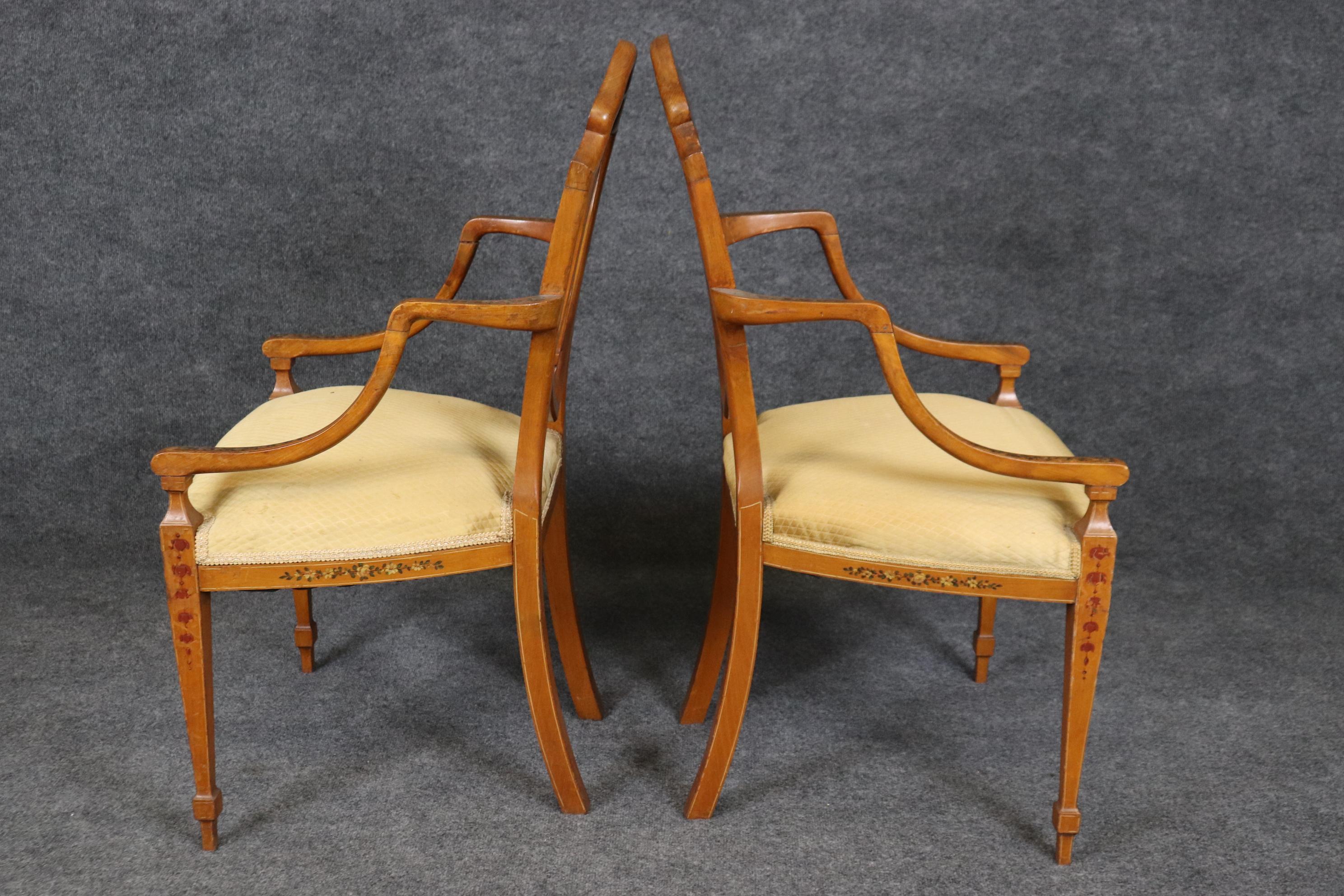 Rare ensemble de salon Adams anglais décoré de sept pièces avec banquette en vente 2