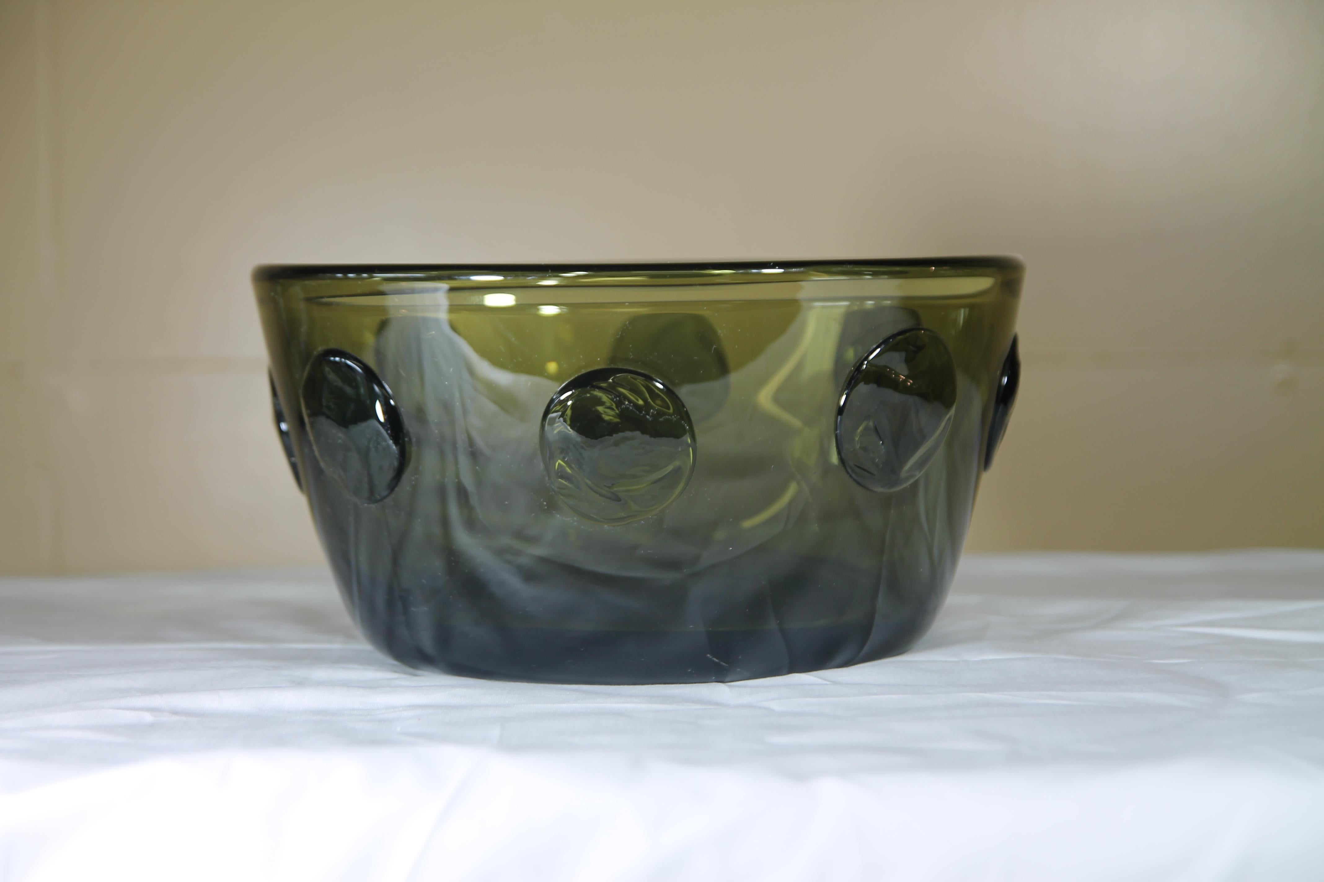 Severin Brody bowl. Larger size is rarely seen. Signed on the bottom of bowl.