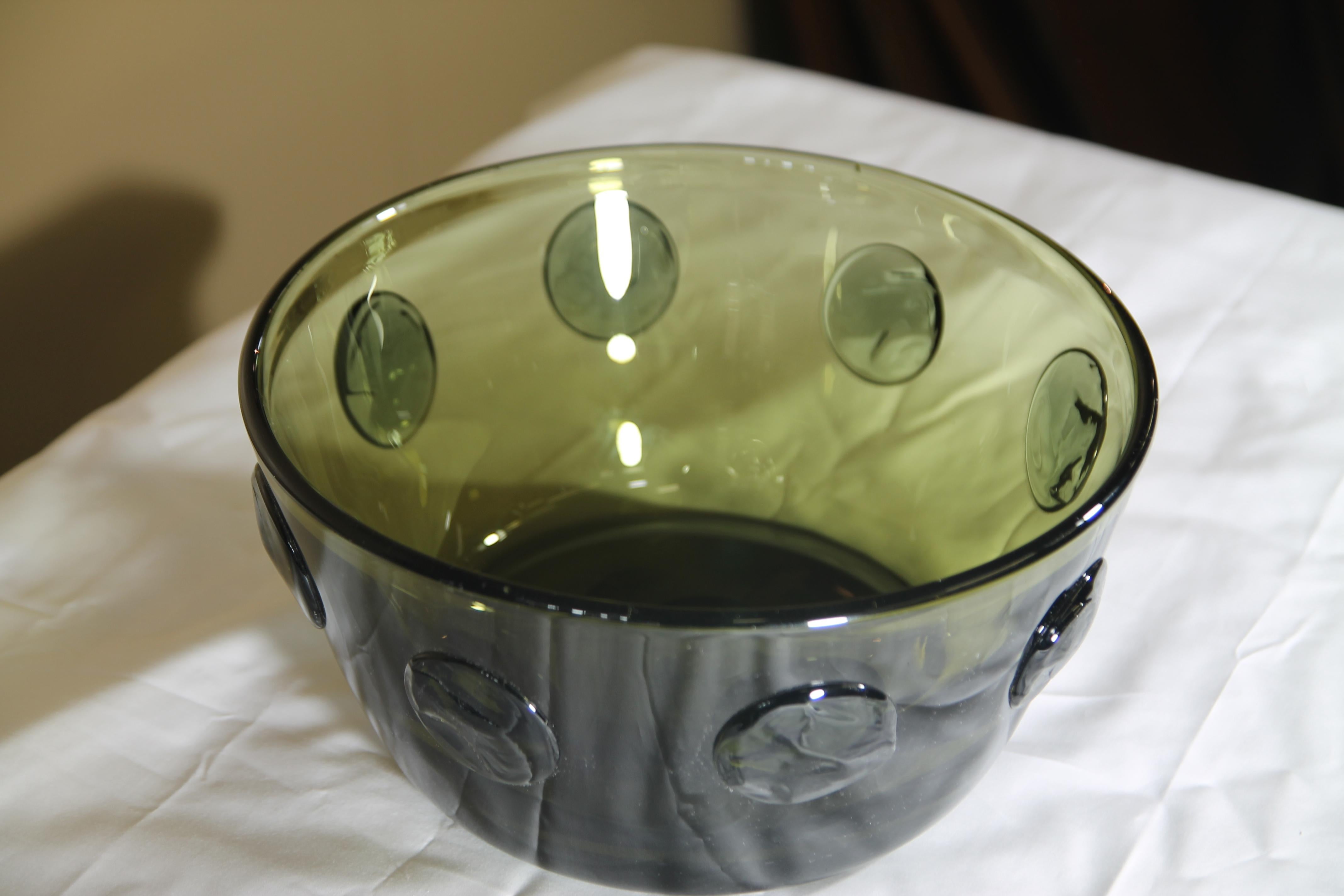 Mid-Century Modern Rare Severin Broby Bowl for Hadeland For Sale