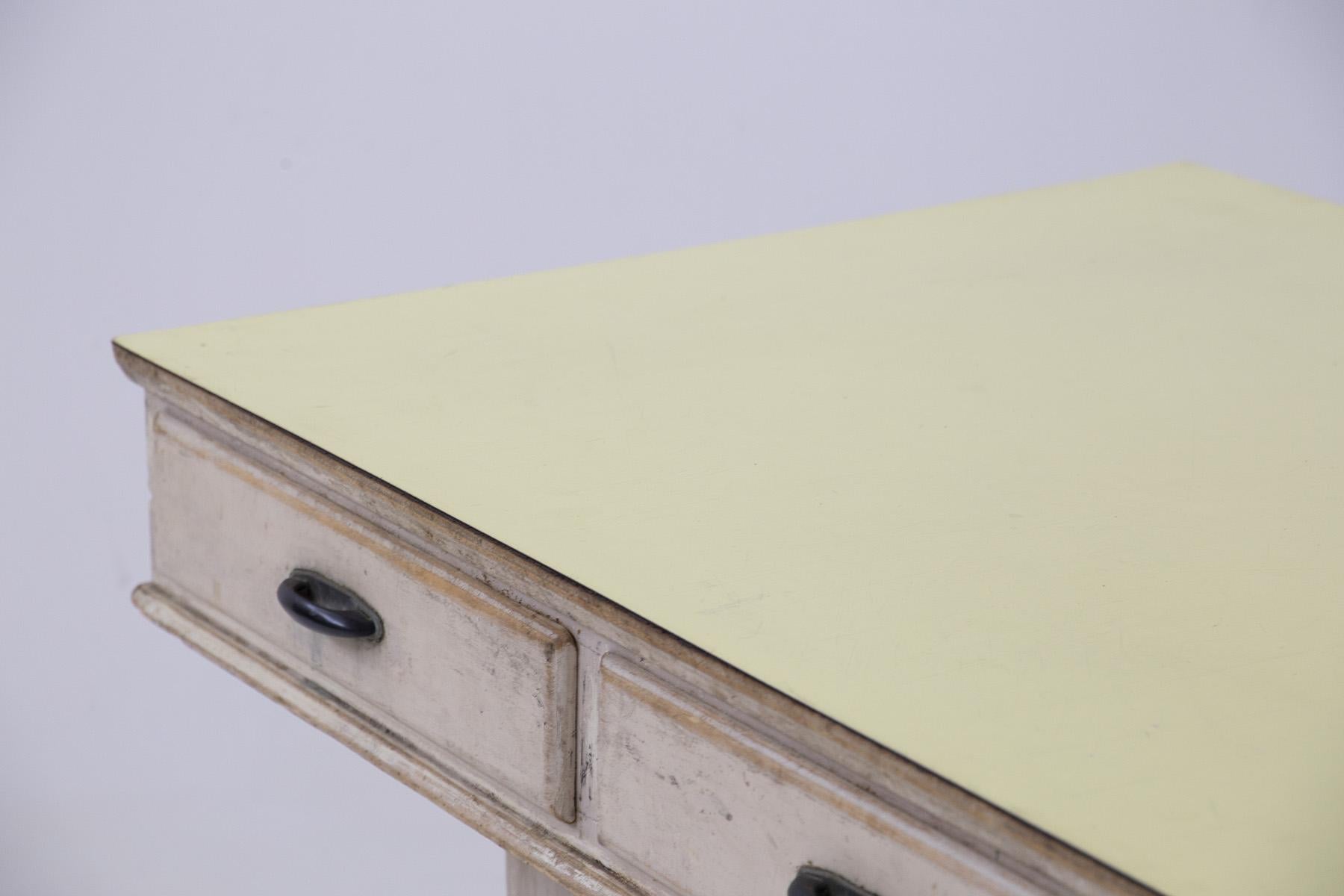 Rara scrivania shabby chic in wood chiaro in vendita 4